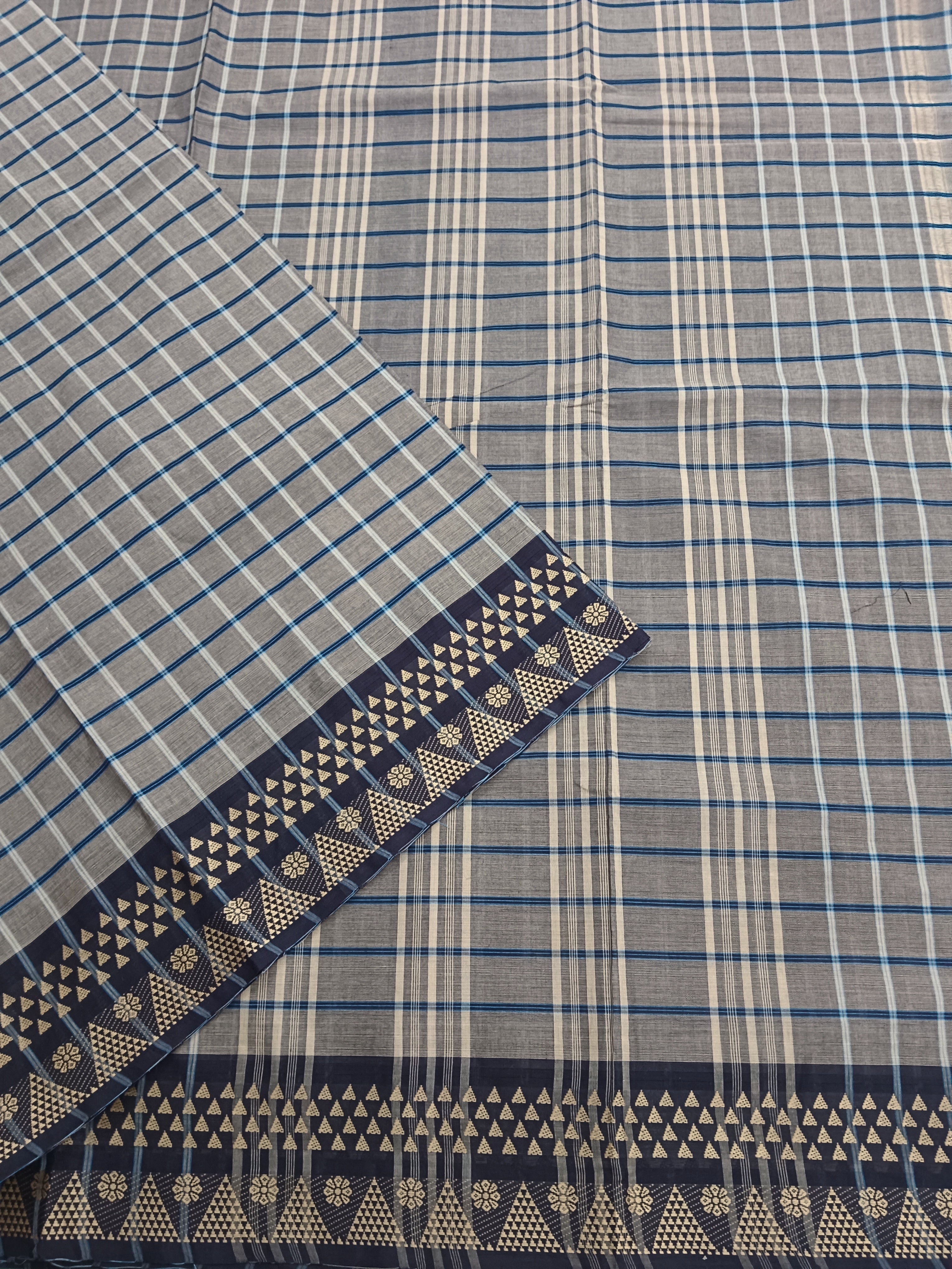 Kandangi Checks -Maroonish grey-KC24