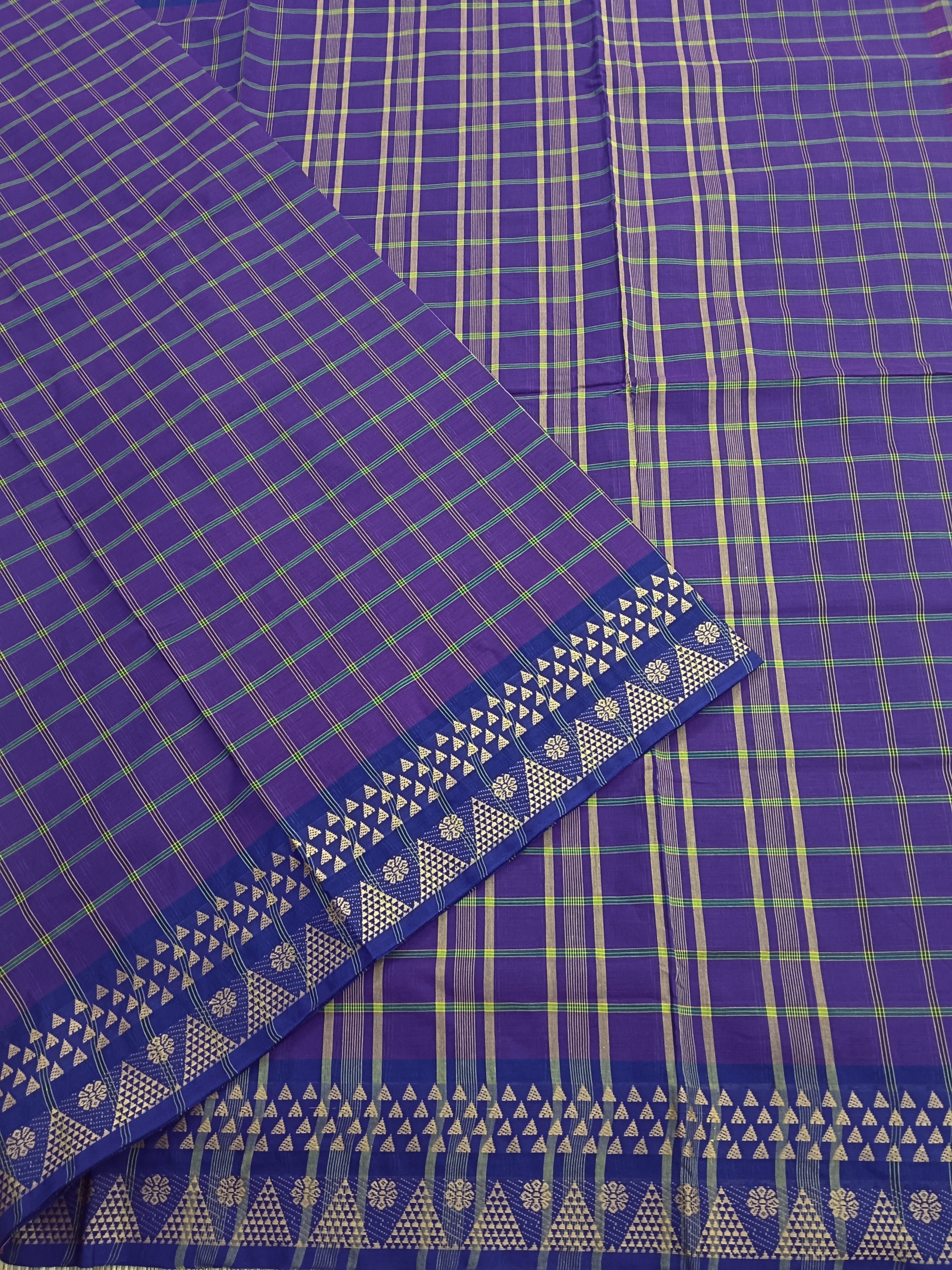 Kandangi Checks -Purple -KC17