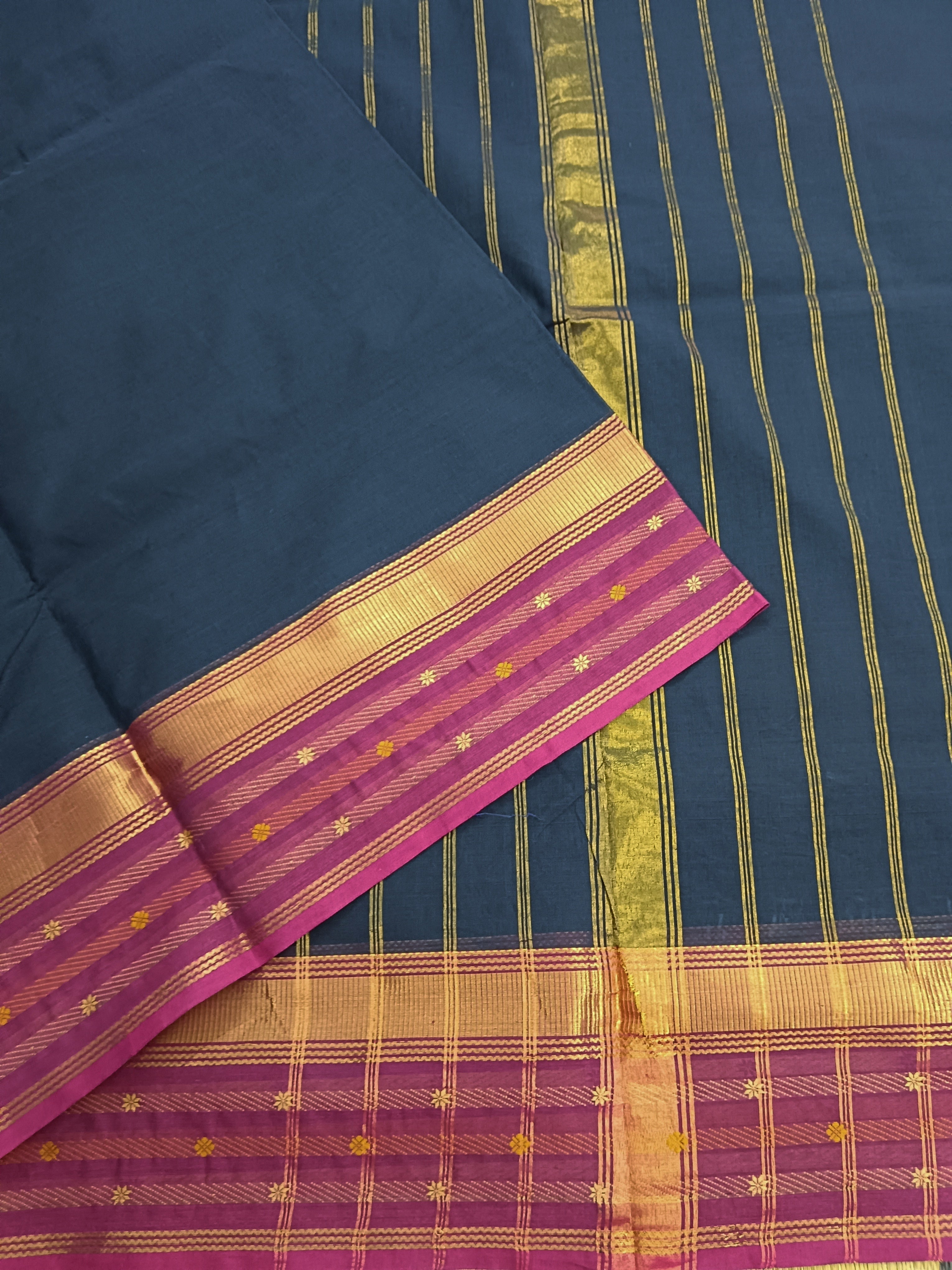 Kanchi Cotton - Festival Fusion -Navy blue- KCFP67
