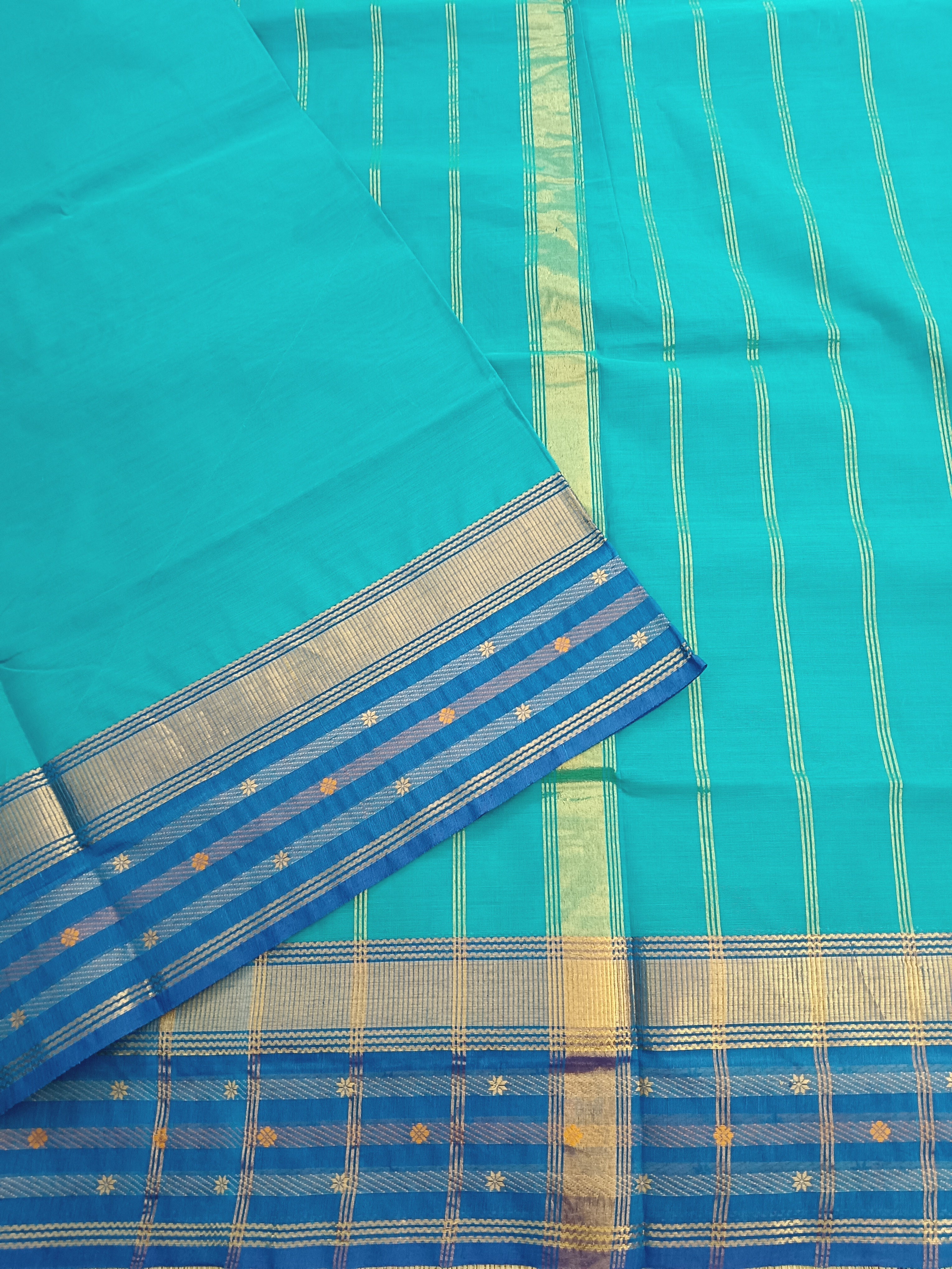 Kanchi Cotton - Festival Fusion -Rama blue- KCFP68