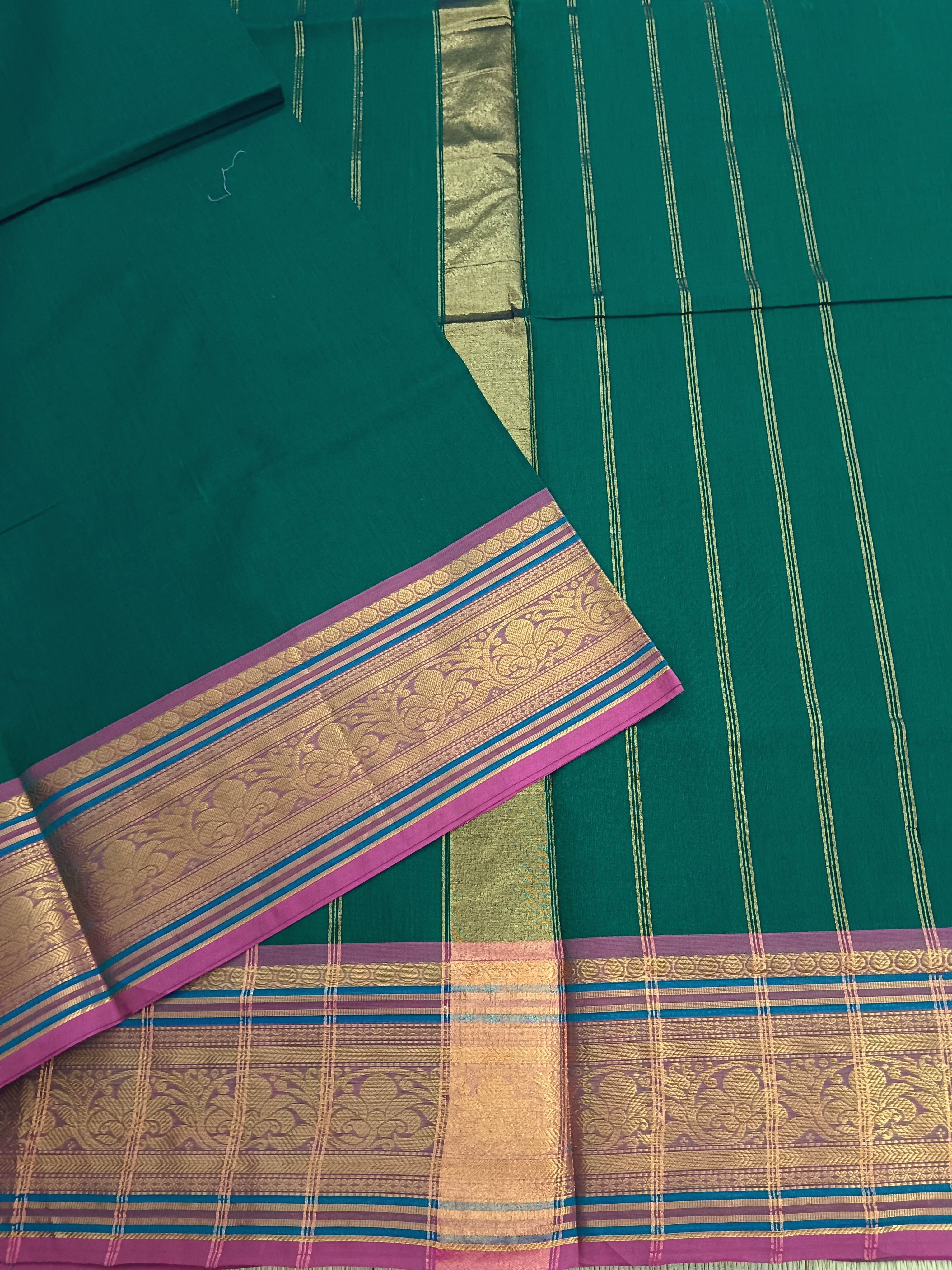 Kanchi Cotton - Festival Fusion -Dark Green- KCFP72