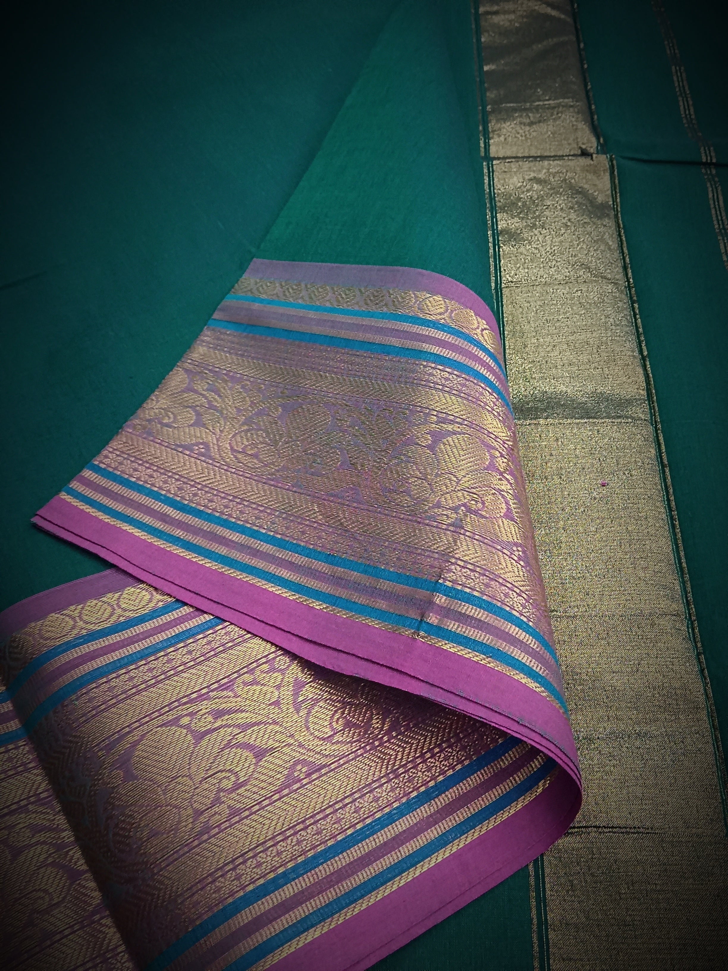 Kanchi Cotton - Festival Fusion -Dark Green- KCFP72
