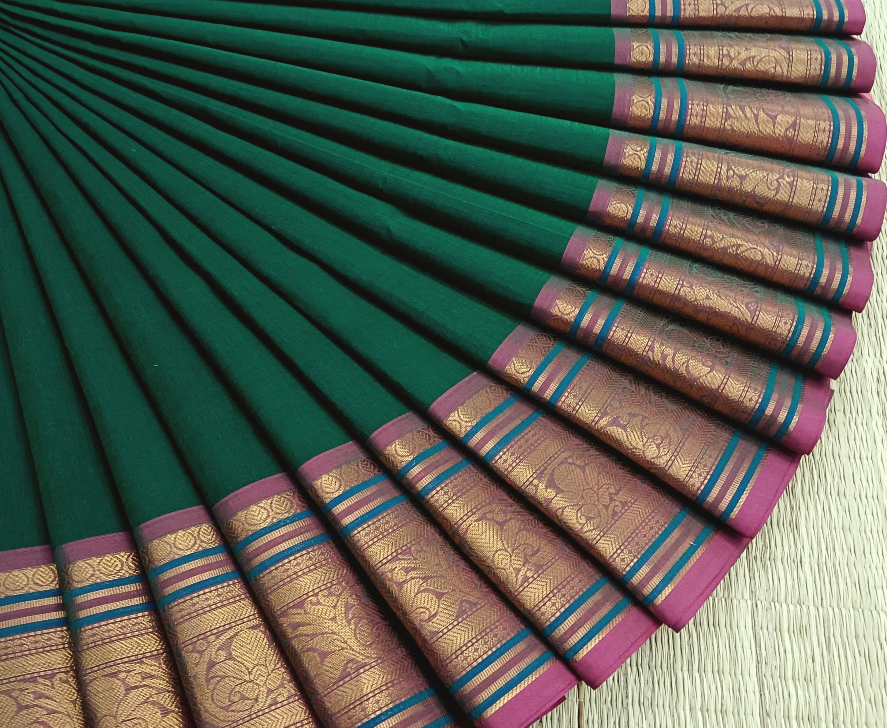Kanchi Cotton - Festival Fusion -Dark Green- KCFP72