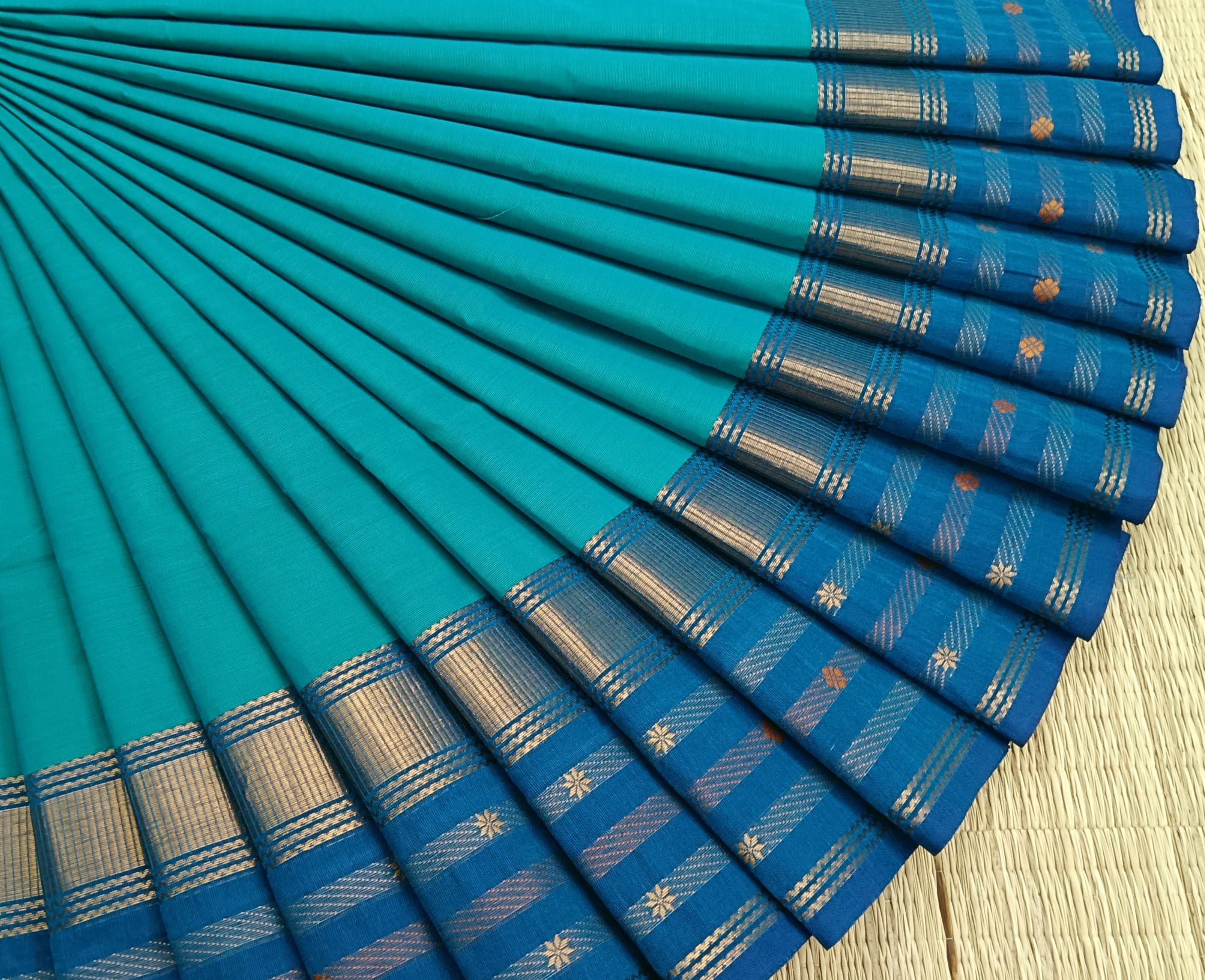 Kanchi Cotton - Festival Fusion -Rama blue- KCFP68