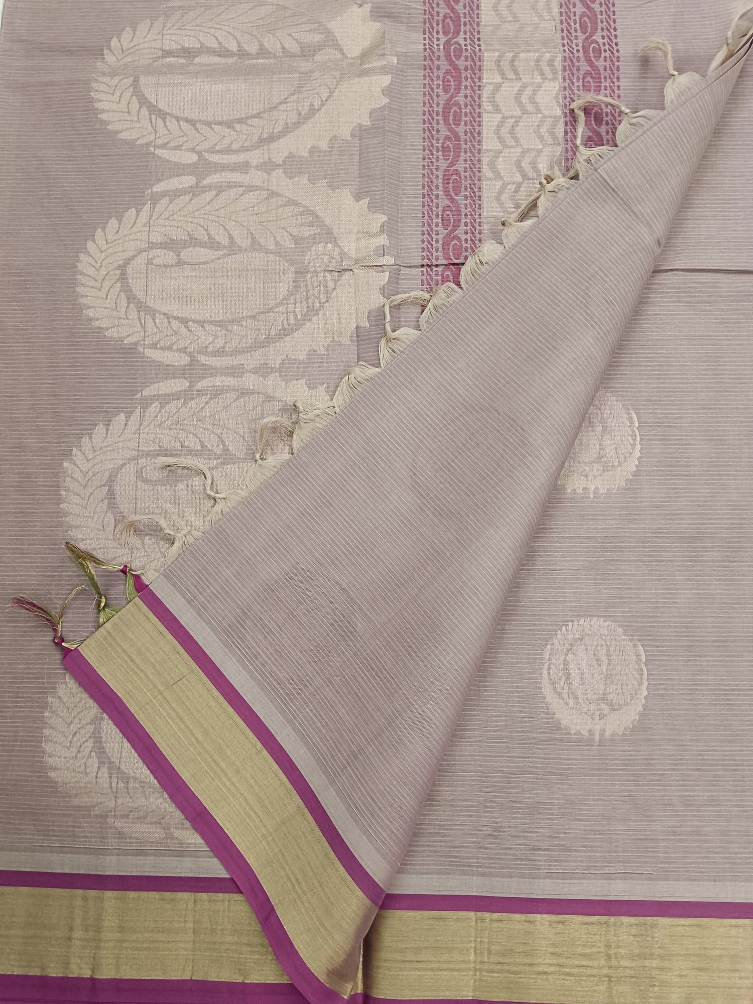 Negamam Cotton Saree -Choclate Beige- NC 19