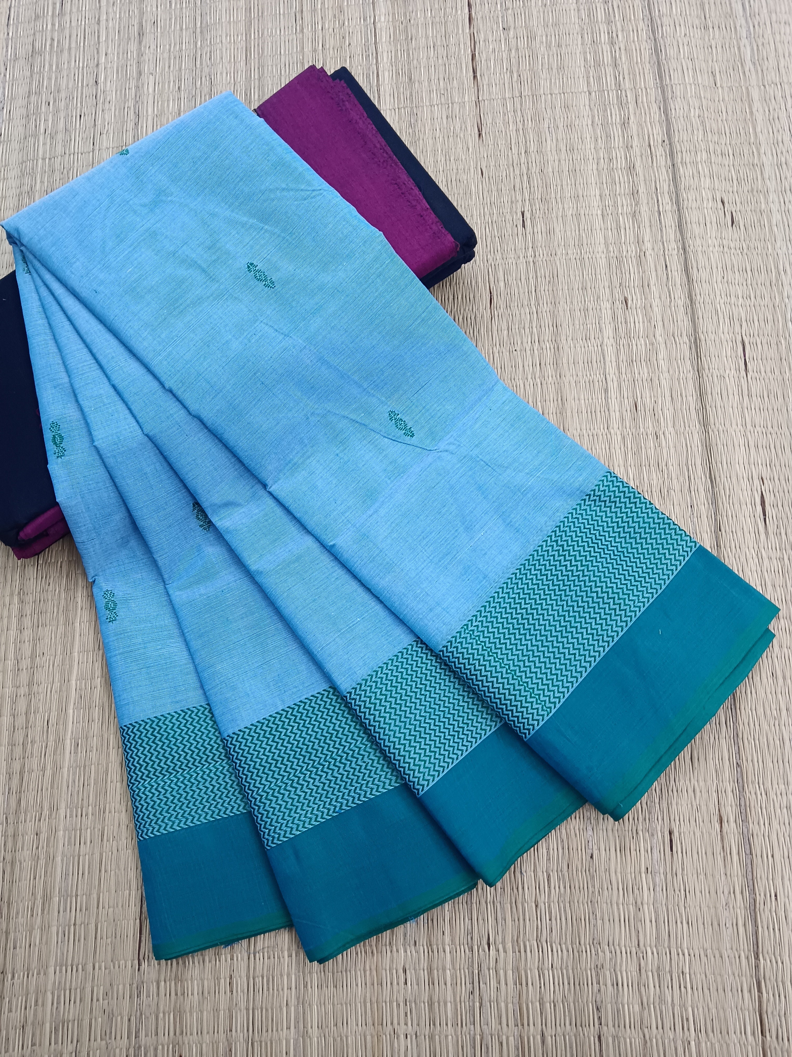 Chettinad Cotton - Office Wear -Light Blue- CCOW38