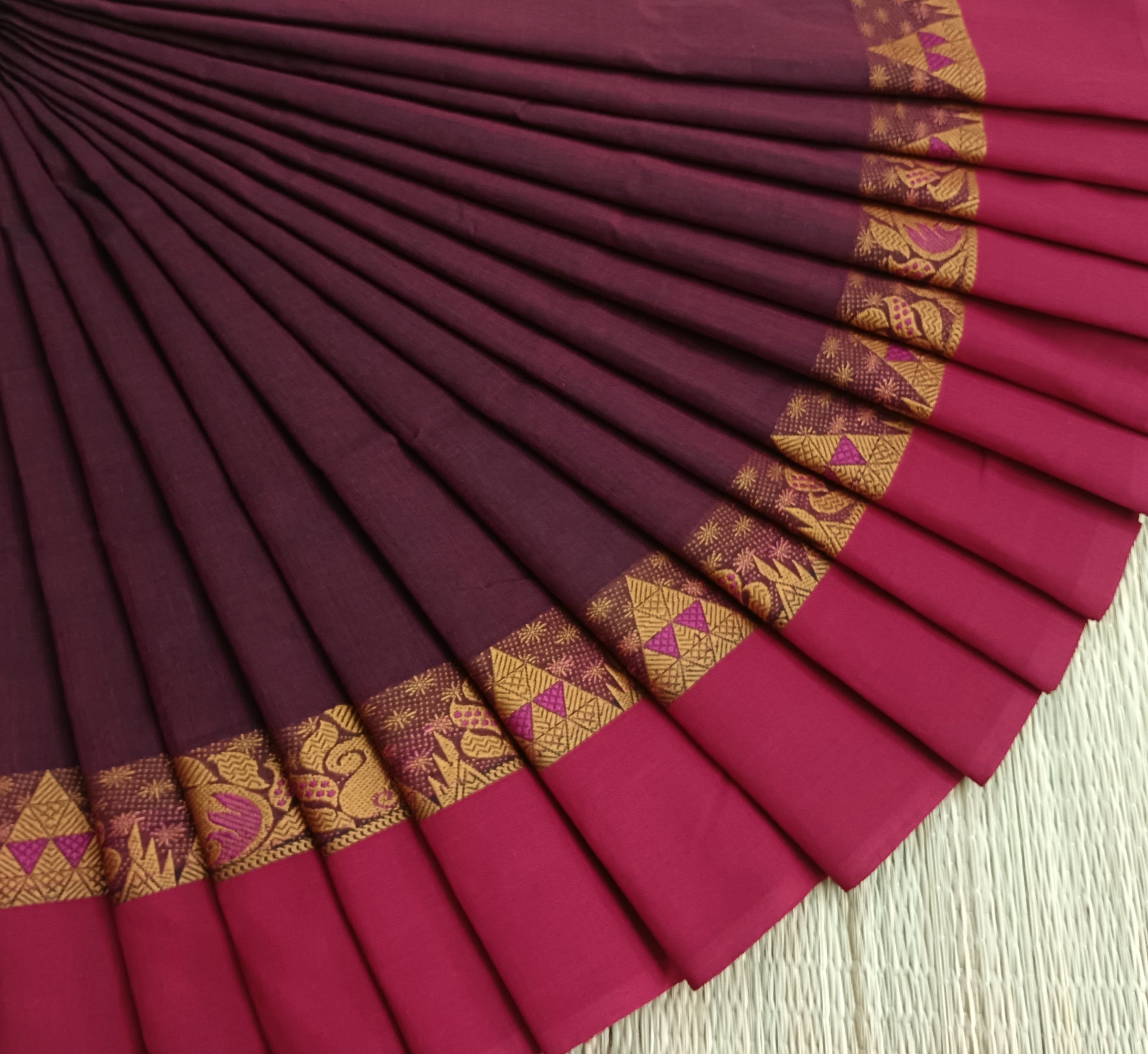 Chettinad Cotton - Daily Wear - Deep Red - CDW08
