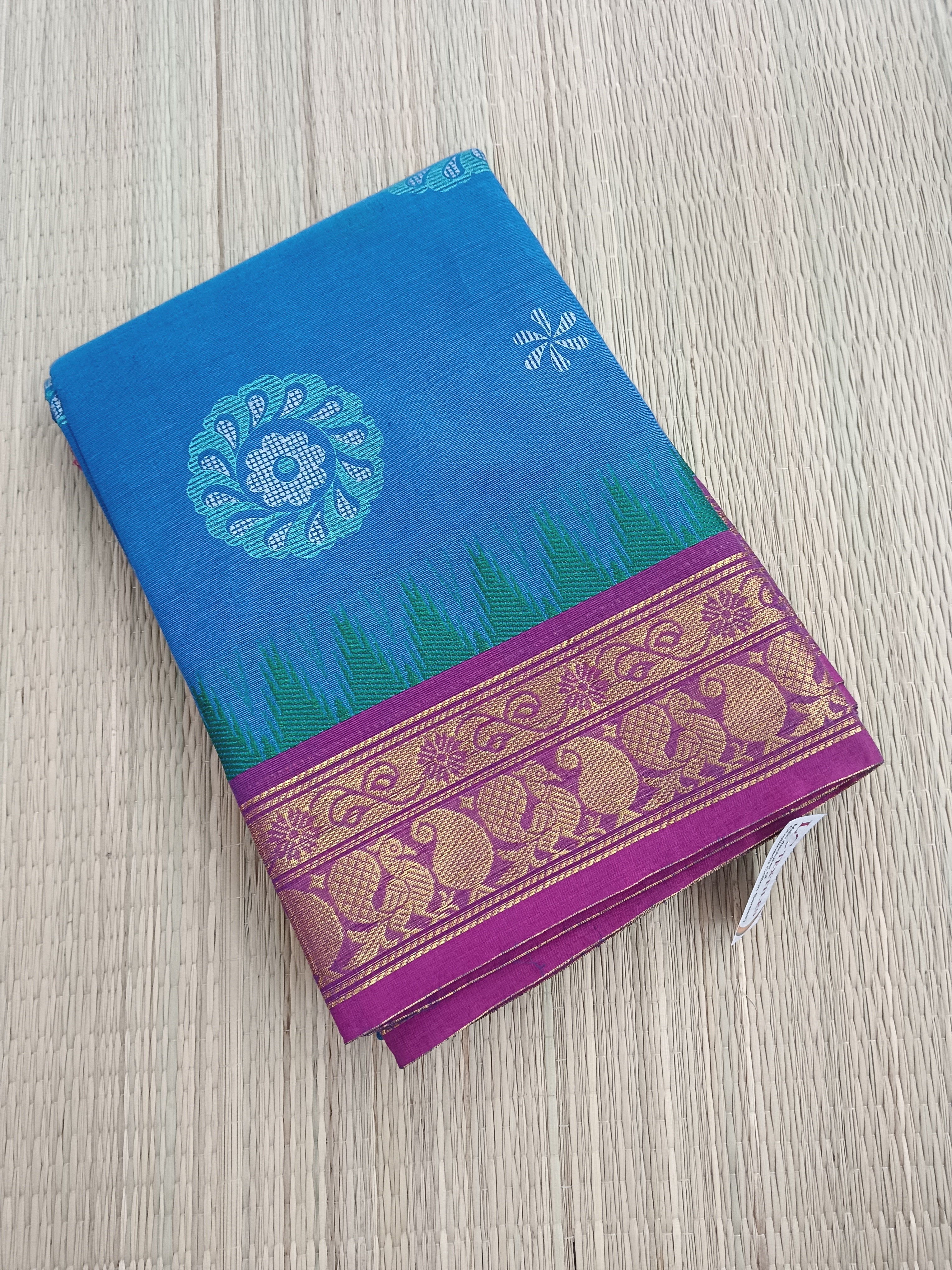 Chettinad Cotton - Printed -ocean blue- CPC 20