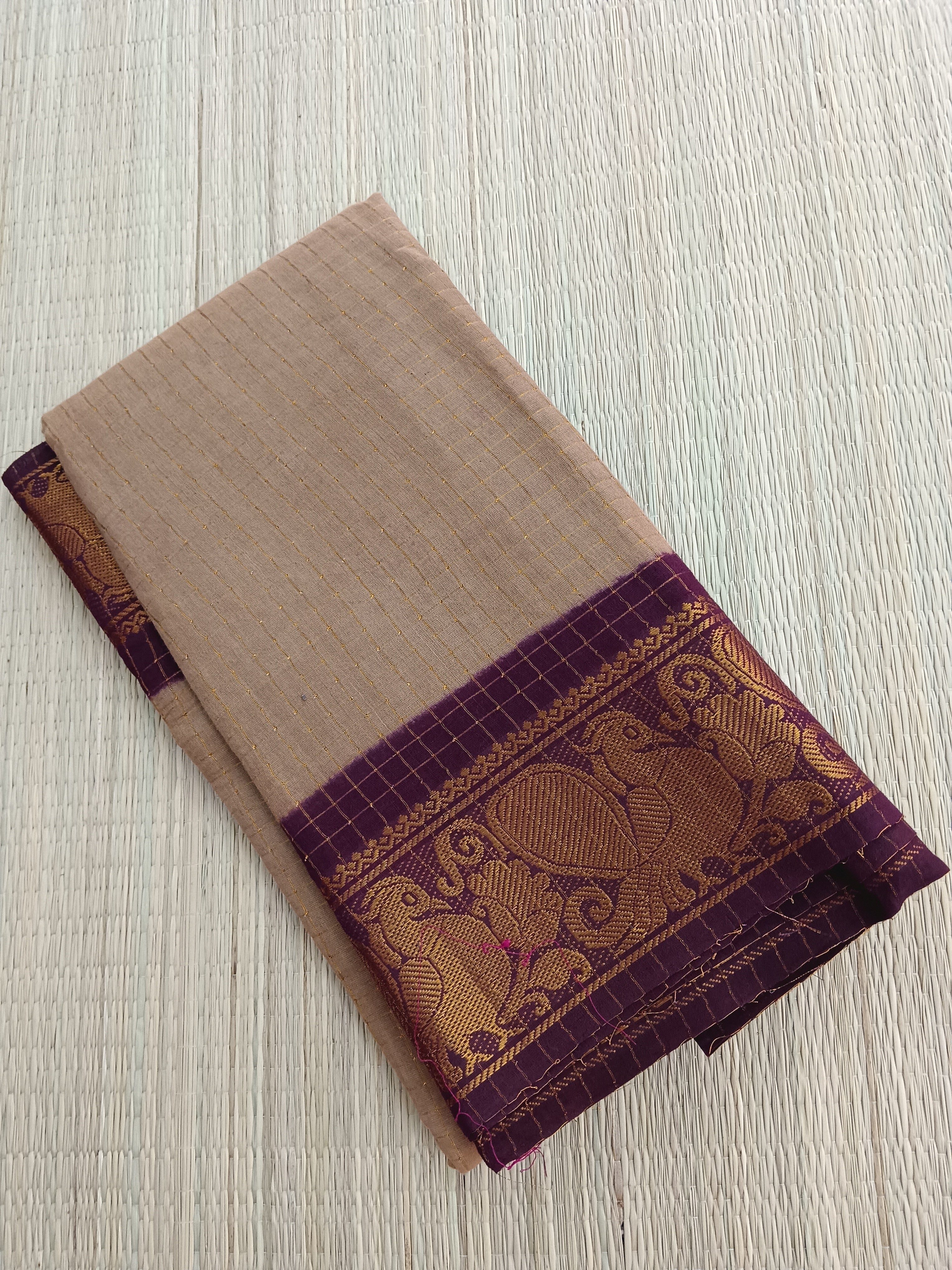 Madurai Sungudi Cotton - Tussar- MS47
