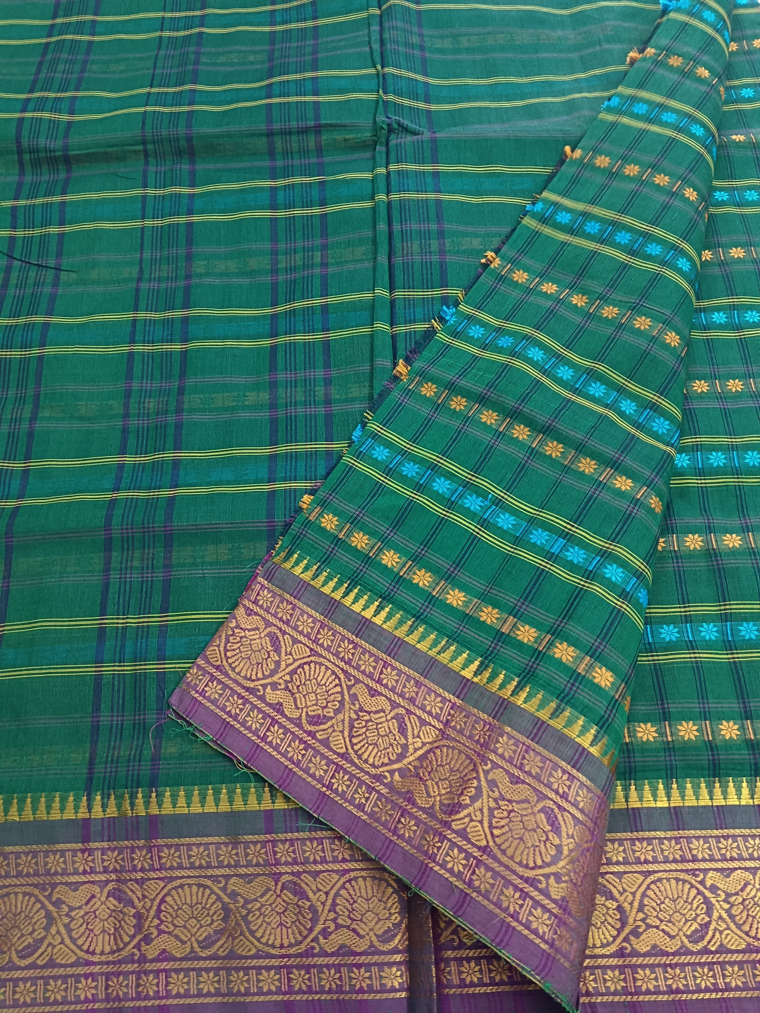 Kanchi Cotton - Festival Fusion-Green- KCFABD123