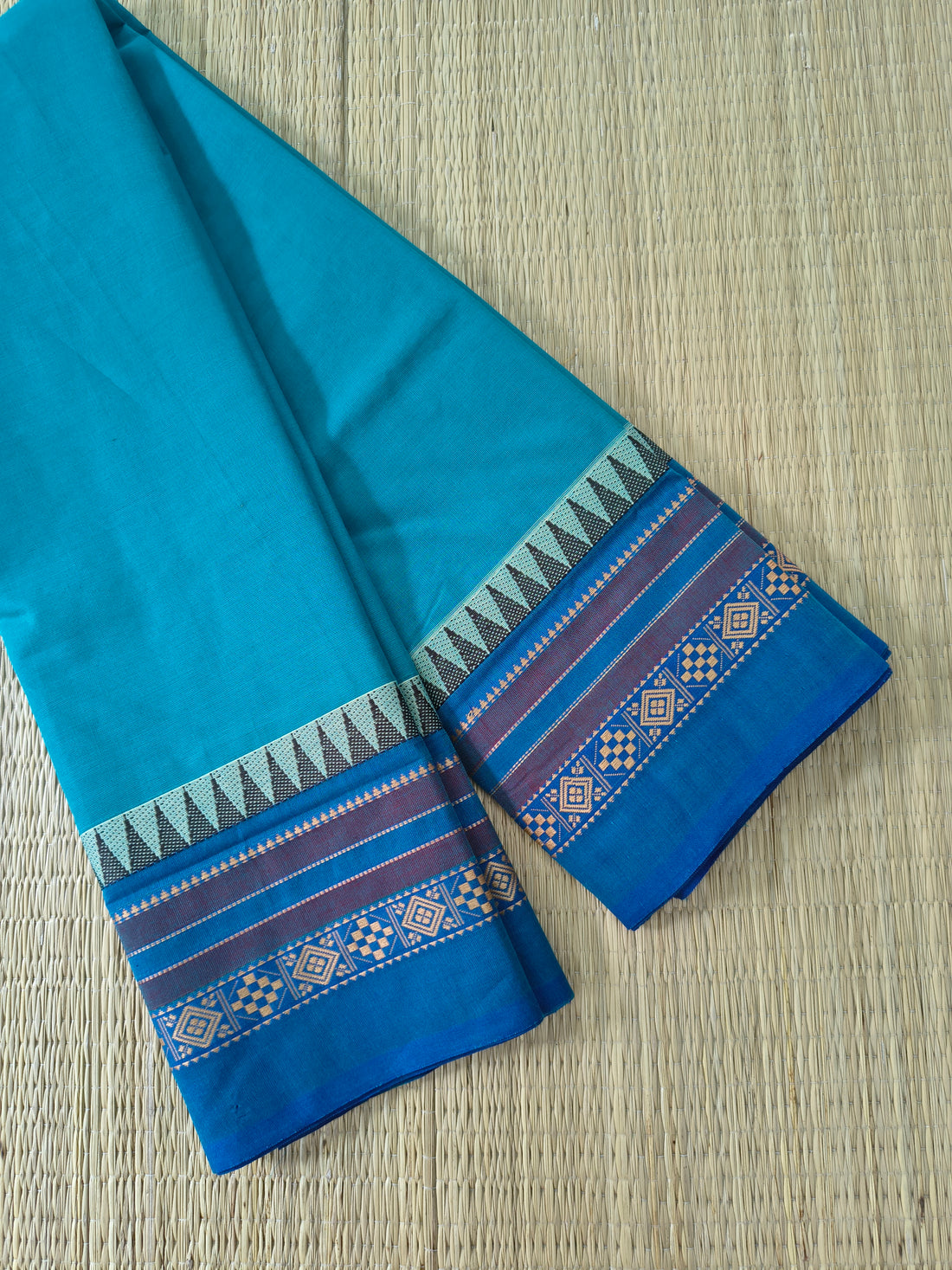Chettinad Cotton -Daily Wear -Rama blue - CDW168