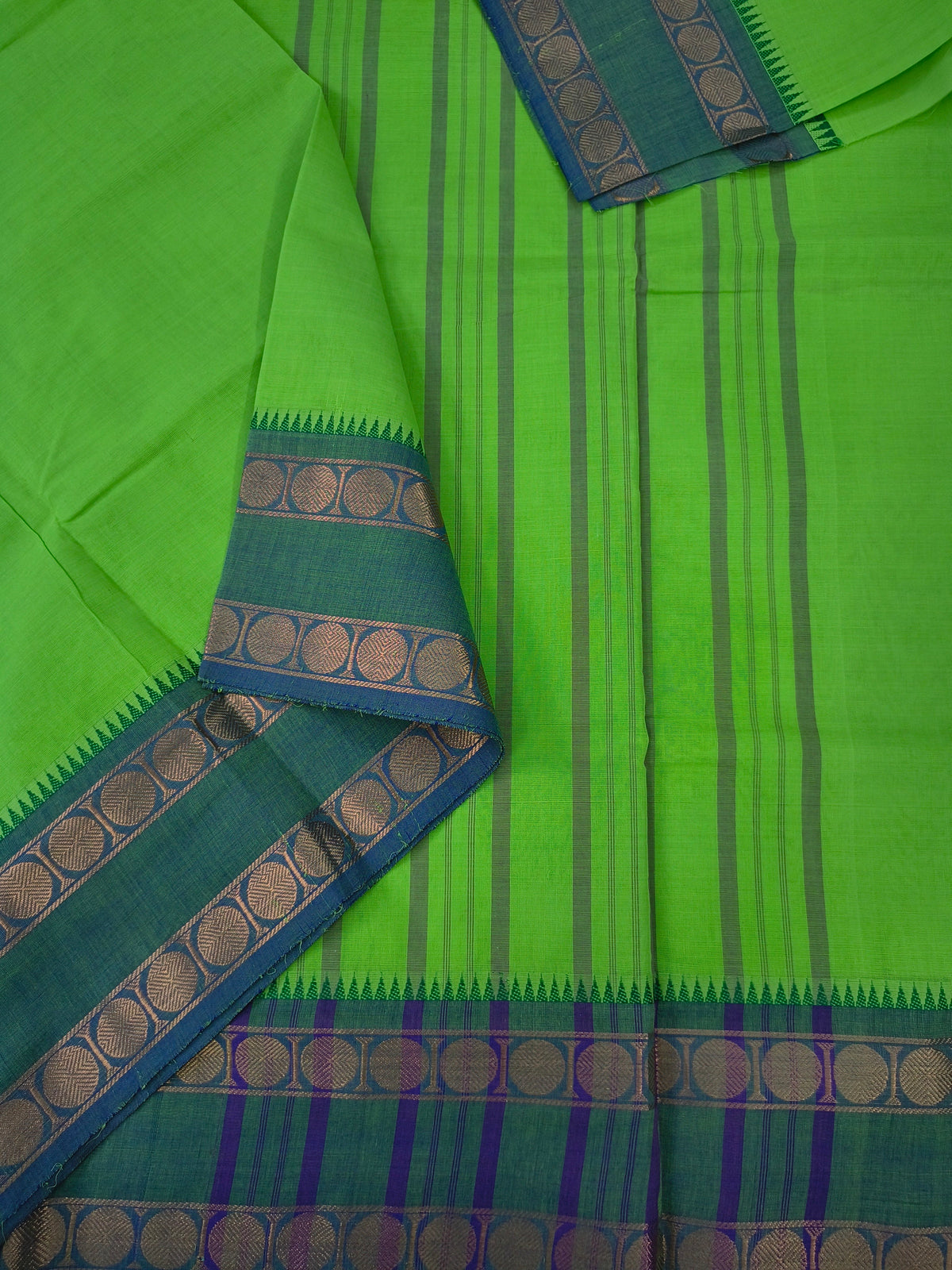 Kanchi Cotton -All day fusion -Neon green- KCAF107