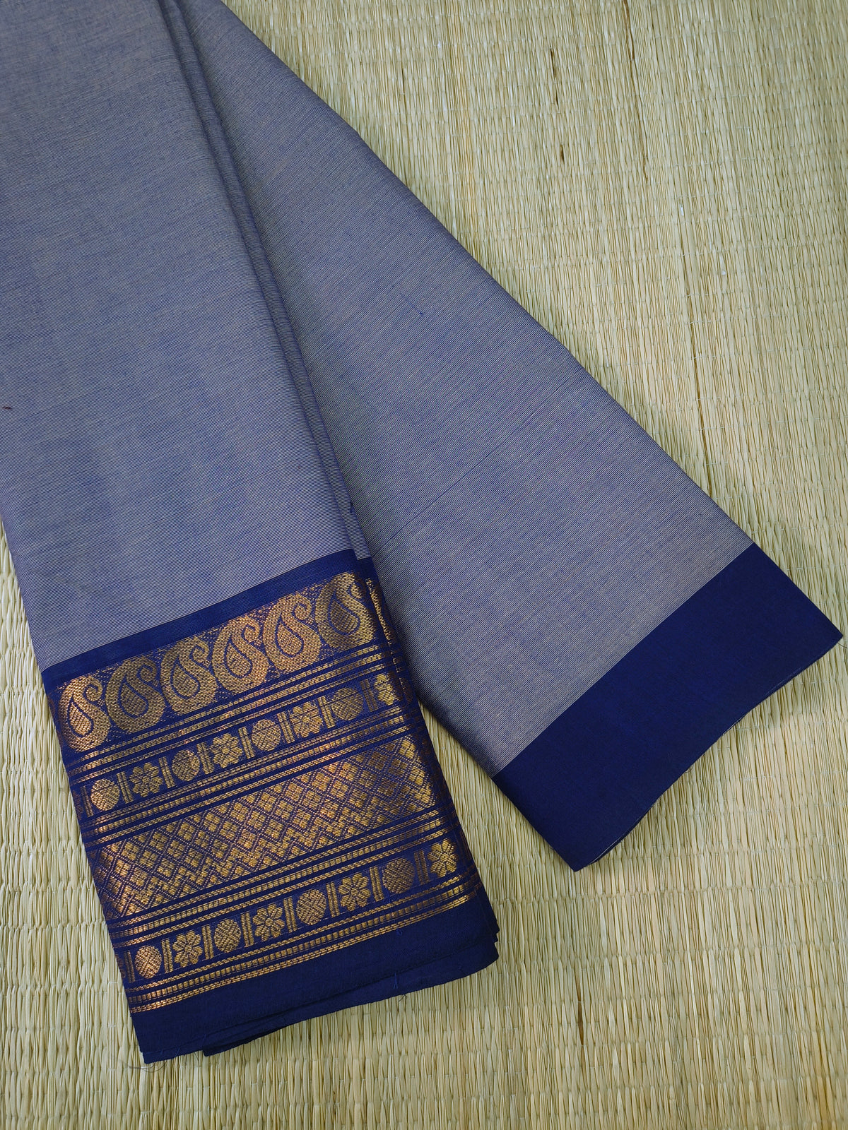Kanchi Cotton -All day fusion -Bluish grey- KCAF106