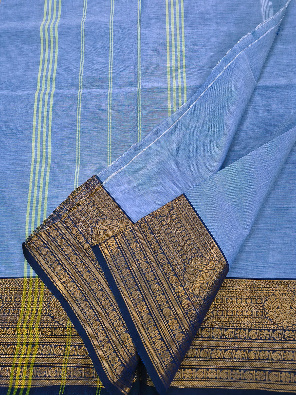 Kanchi Cotton -All day fusion -Bluish grey- KCAF95