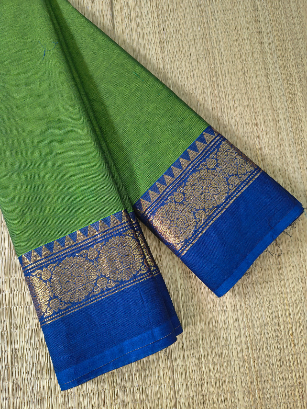 Kanchi Cotton- All day fusion -Leaf Green - KCAF123