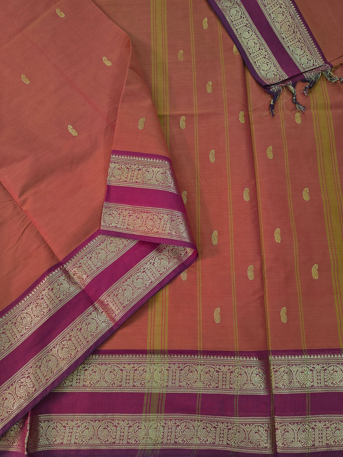 Kanchi Cotton - Festival Fusion - Terracotta rust- KCFB243
