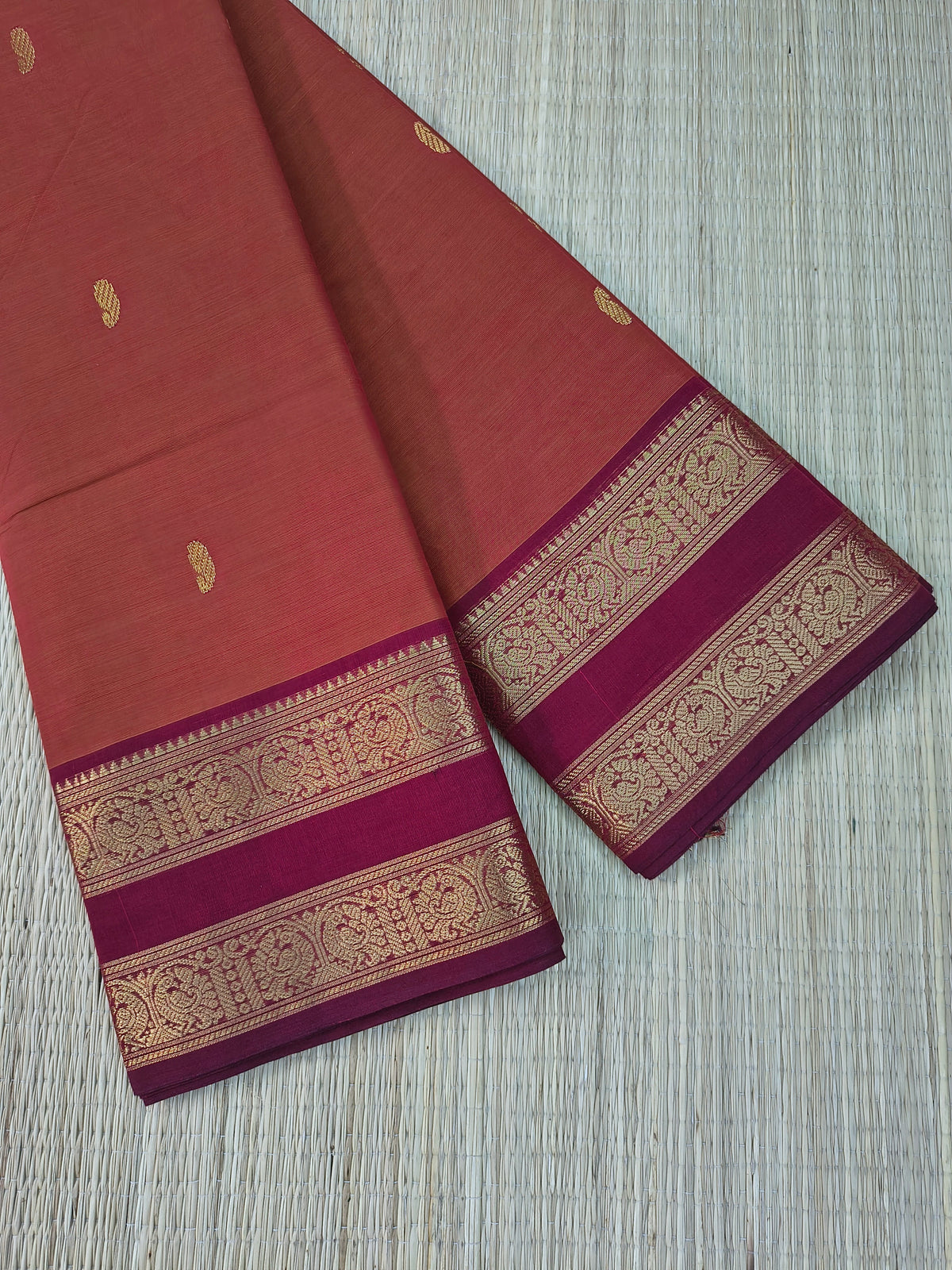 Kanchi Cotton - Festival Fusion - Terracotta rust- KCFB243