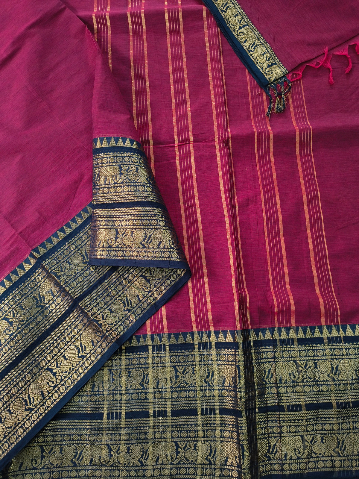 Kanchi Cotton - Festival Fusion-Red- KCFP252