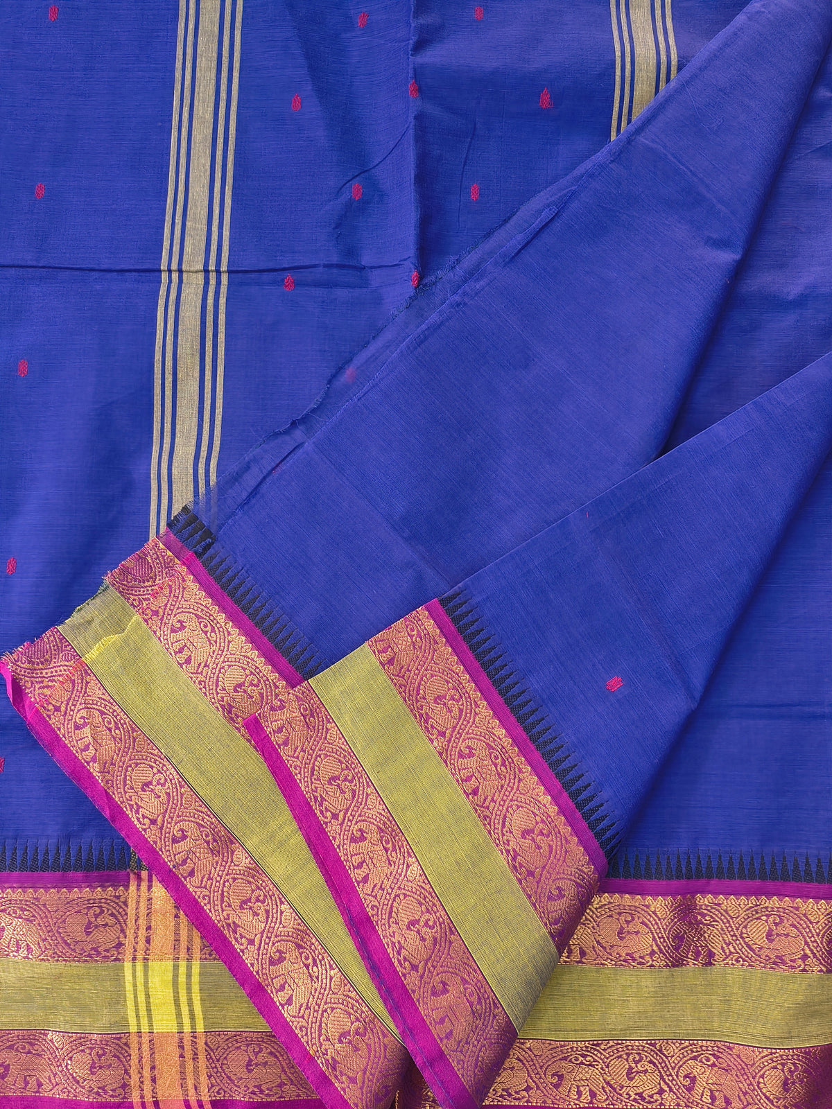 Kanchi Cotton - Festival Fusion-Royal blue- KCFB260
