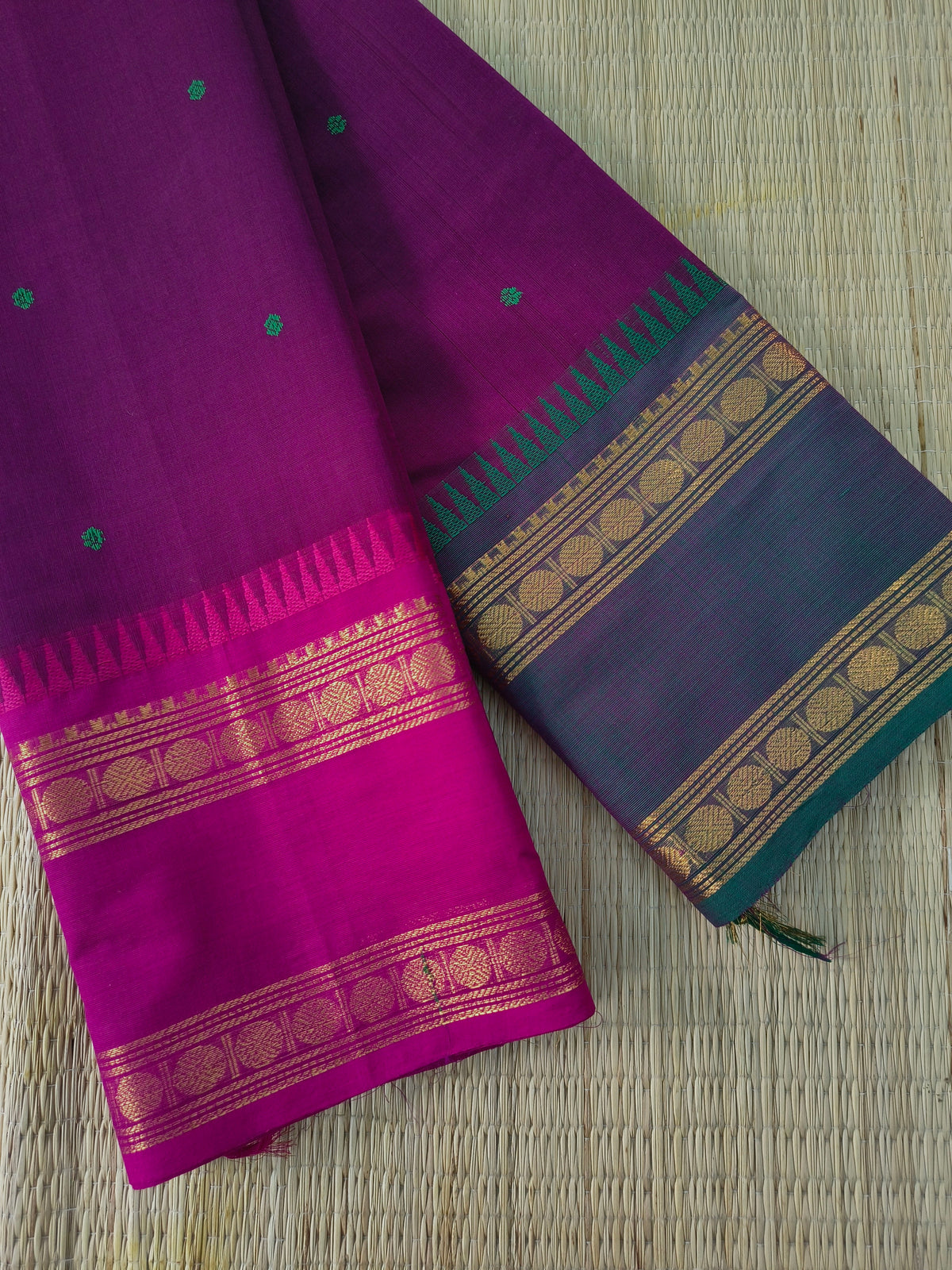 Kanchi Cotton - Festival Fusion-Deep Magenta Purple- KCFB264