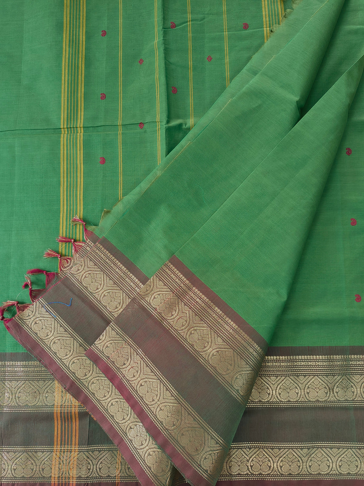 Kanchi Cotton - Festival Fusion-soft olive green- KCFB267 (Copy)