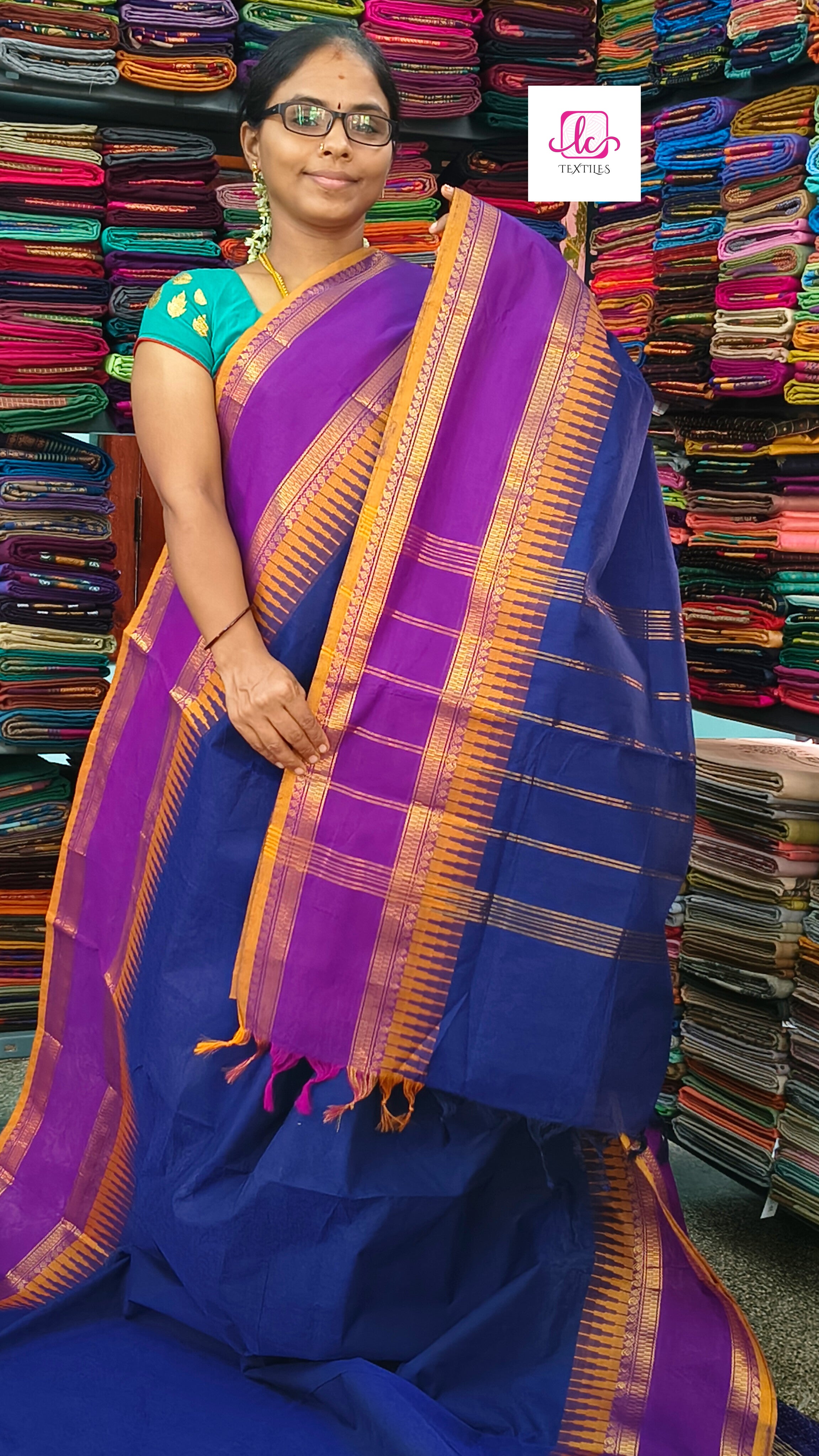 Kanchi Cotton - Festival Fusion -Blue- KCFP140