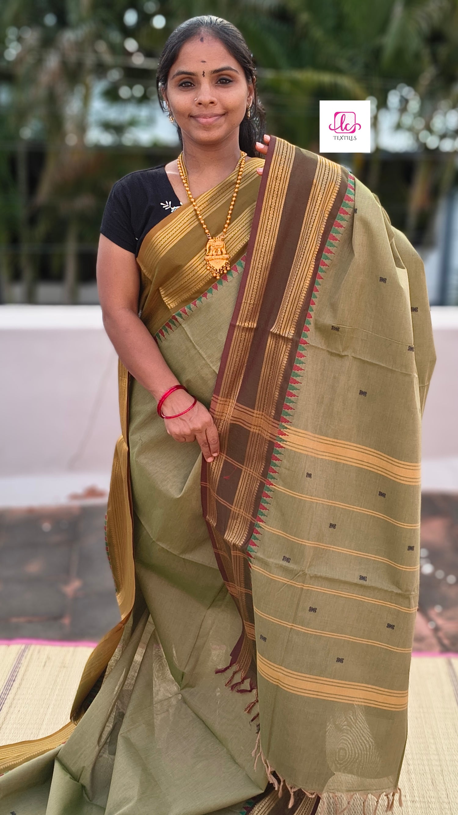 Kanchi Cotton - Festival Fusion - elachi green- KCFB152