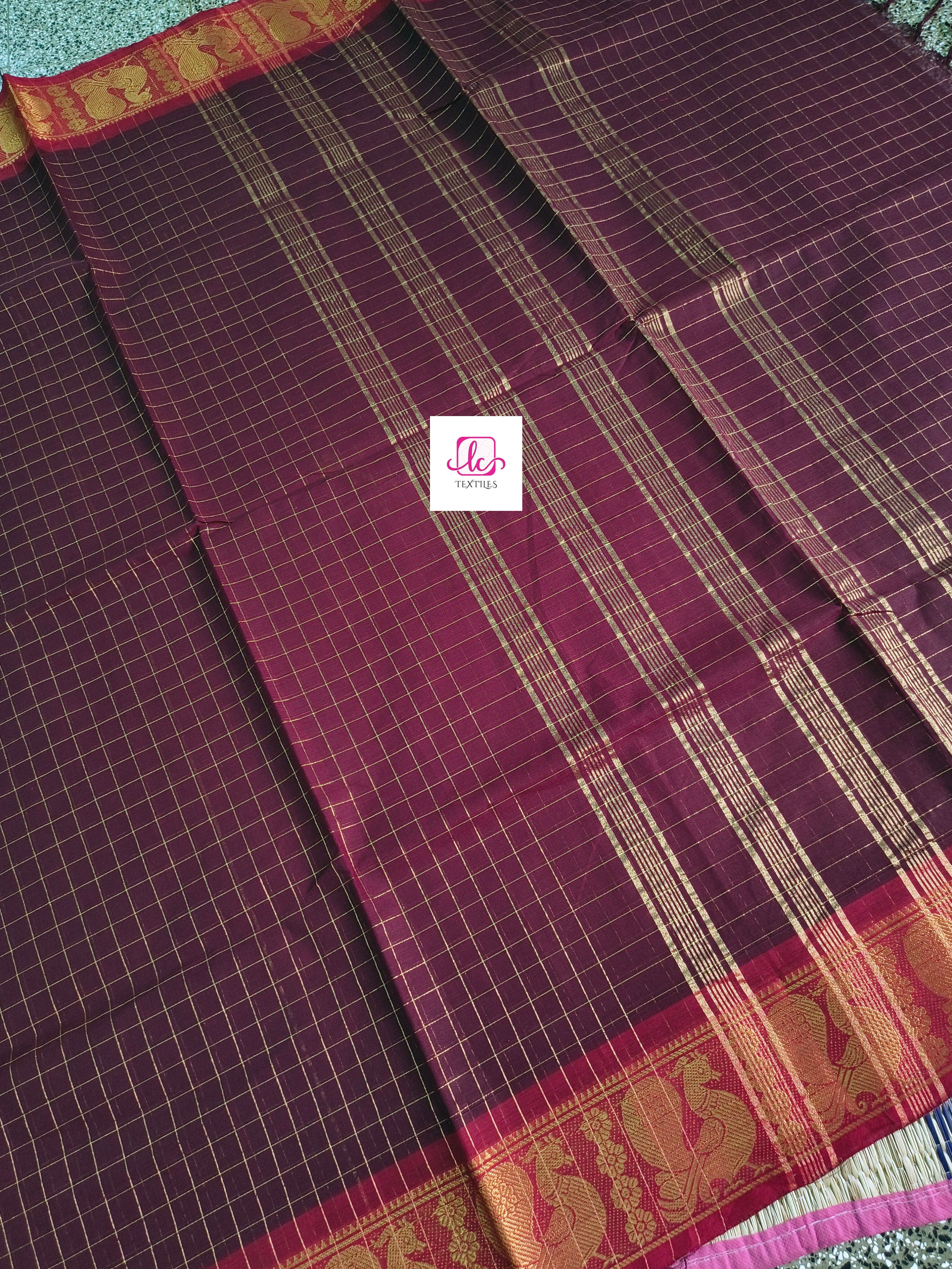 Kandangi Checks -Brown- KC68