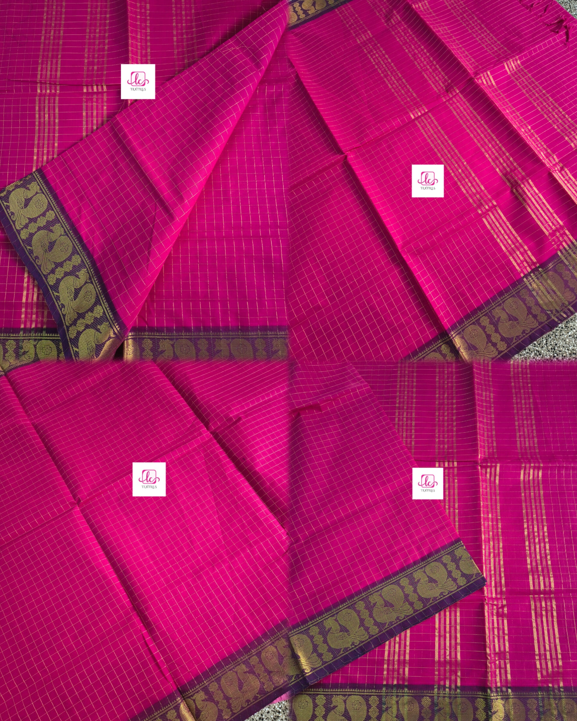 Kandangi Checks -pink- KC69