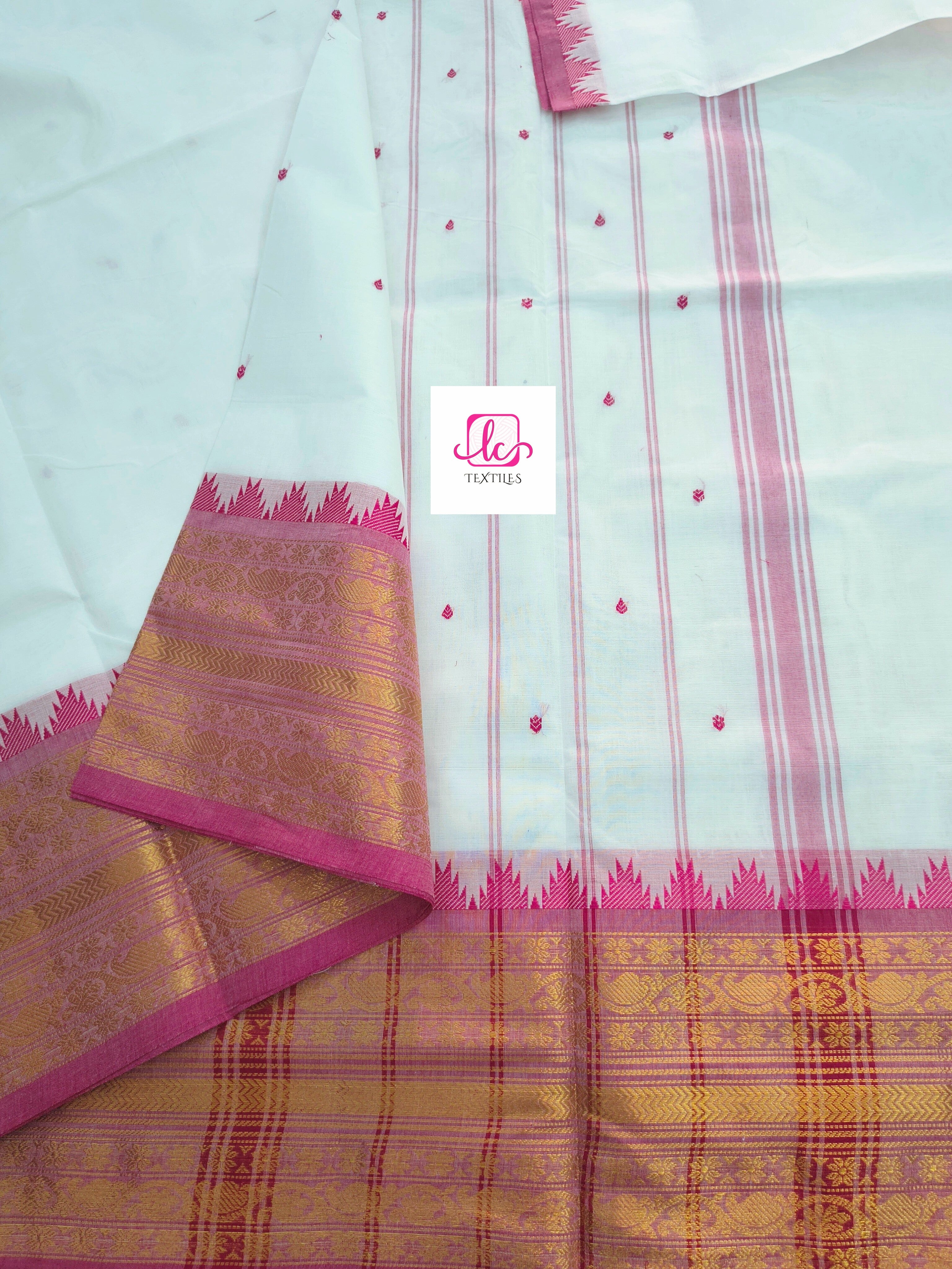 Kanchi Cotton - Festival Fusion - White- KCFB154