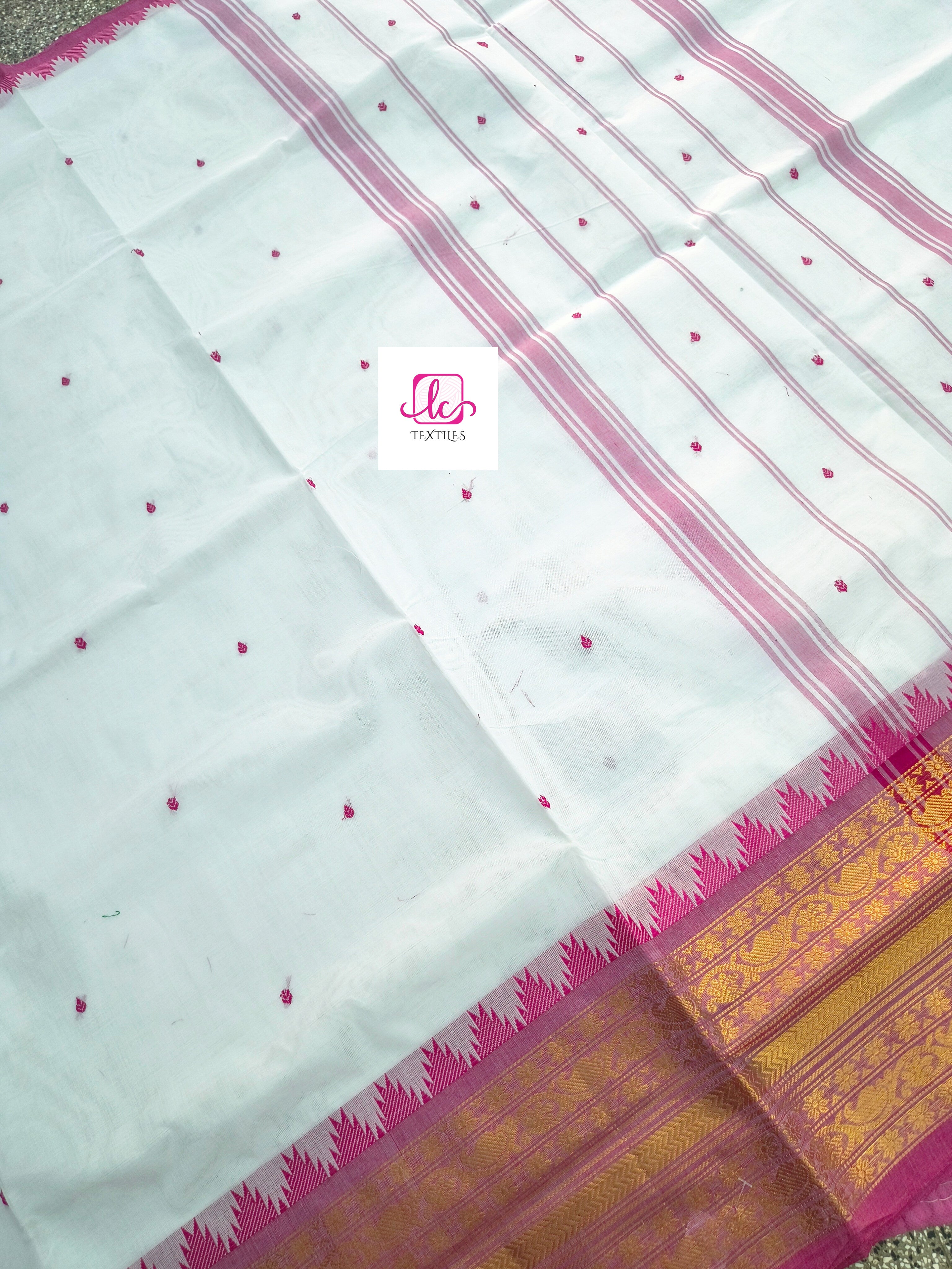 Kanchi Cotton - Festival Fusion - White- KCFB154