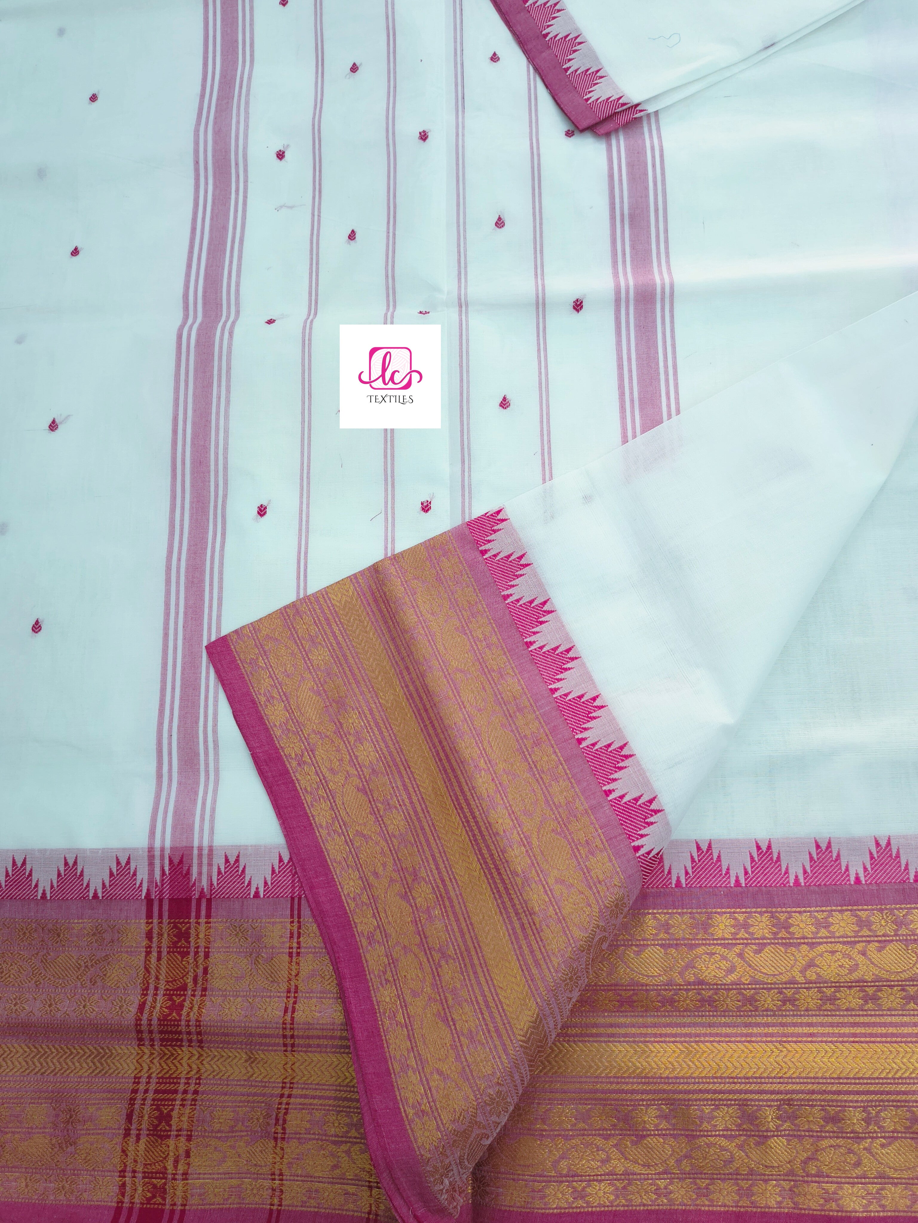 Kanchi Cotton - Festival Fusion - White- KCFB154