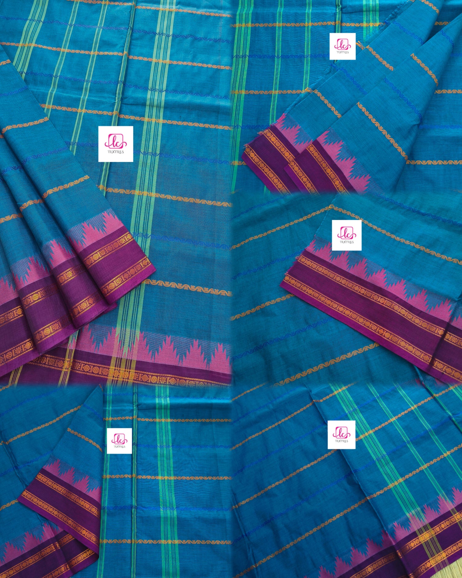 Kanchi Cotton - Festival Fusion -Saphire blue - KCFV165