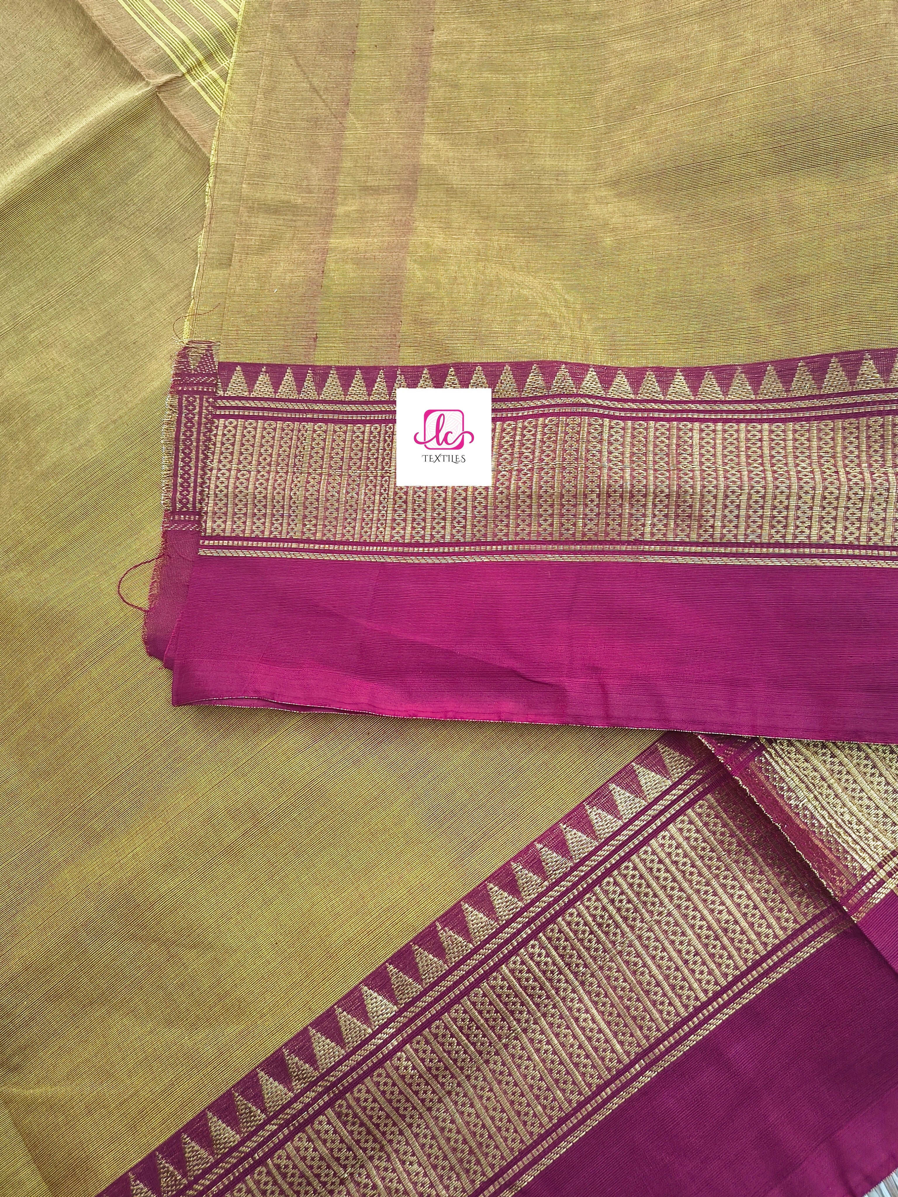 Kanchi Cotton - All Day Fusion --Lemon yellow mixed pink- KCAF63