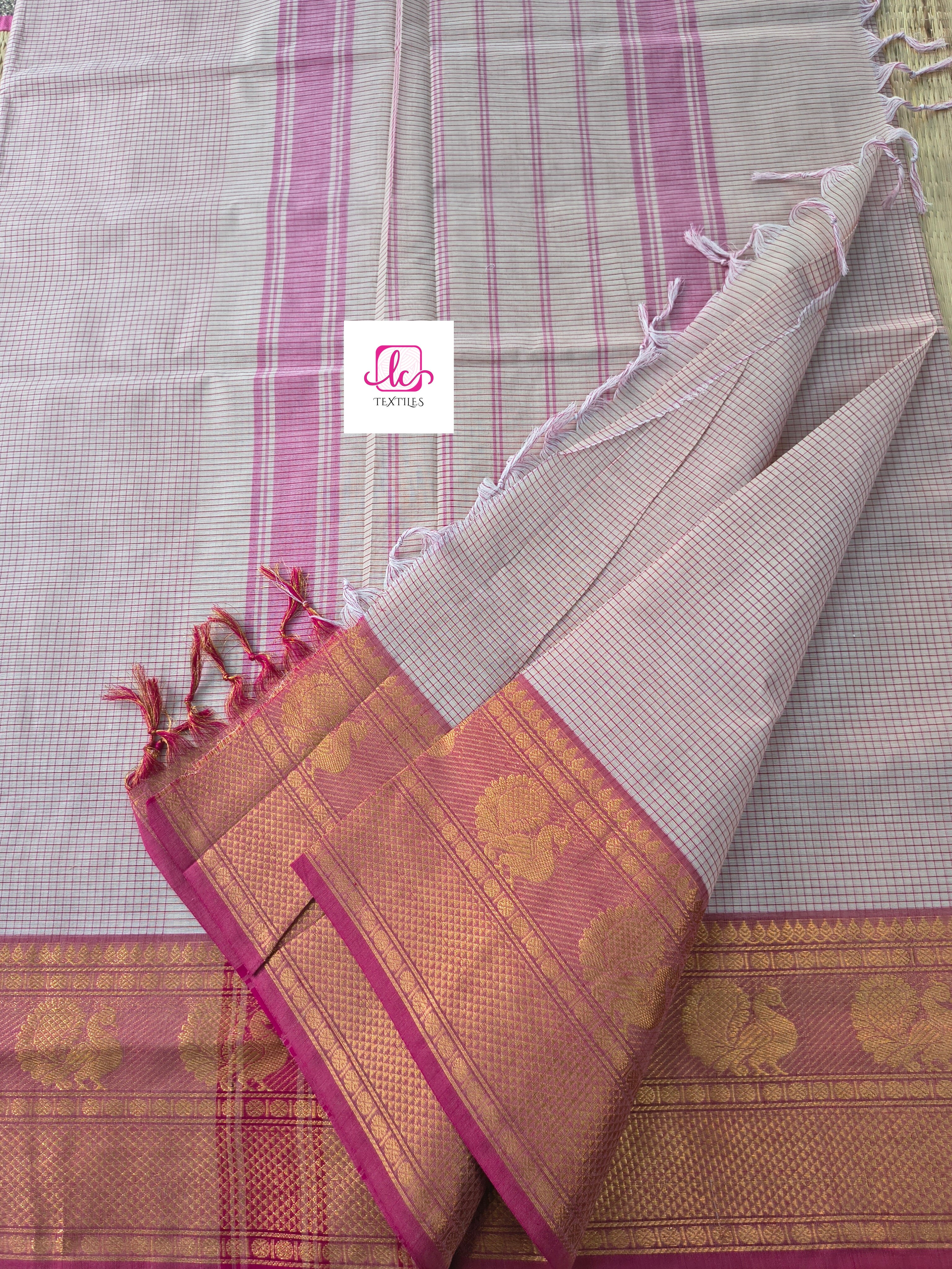 Kandangi Korvai Checks -Beige- KKC79