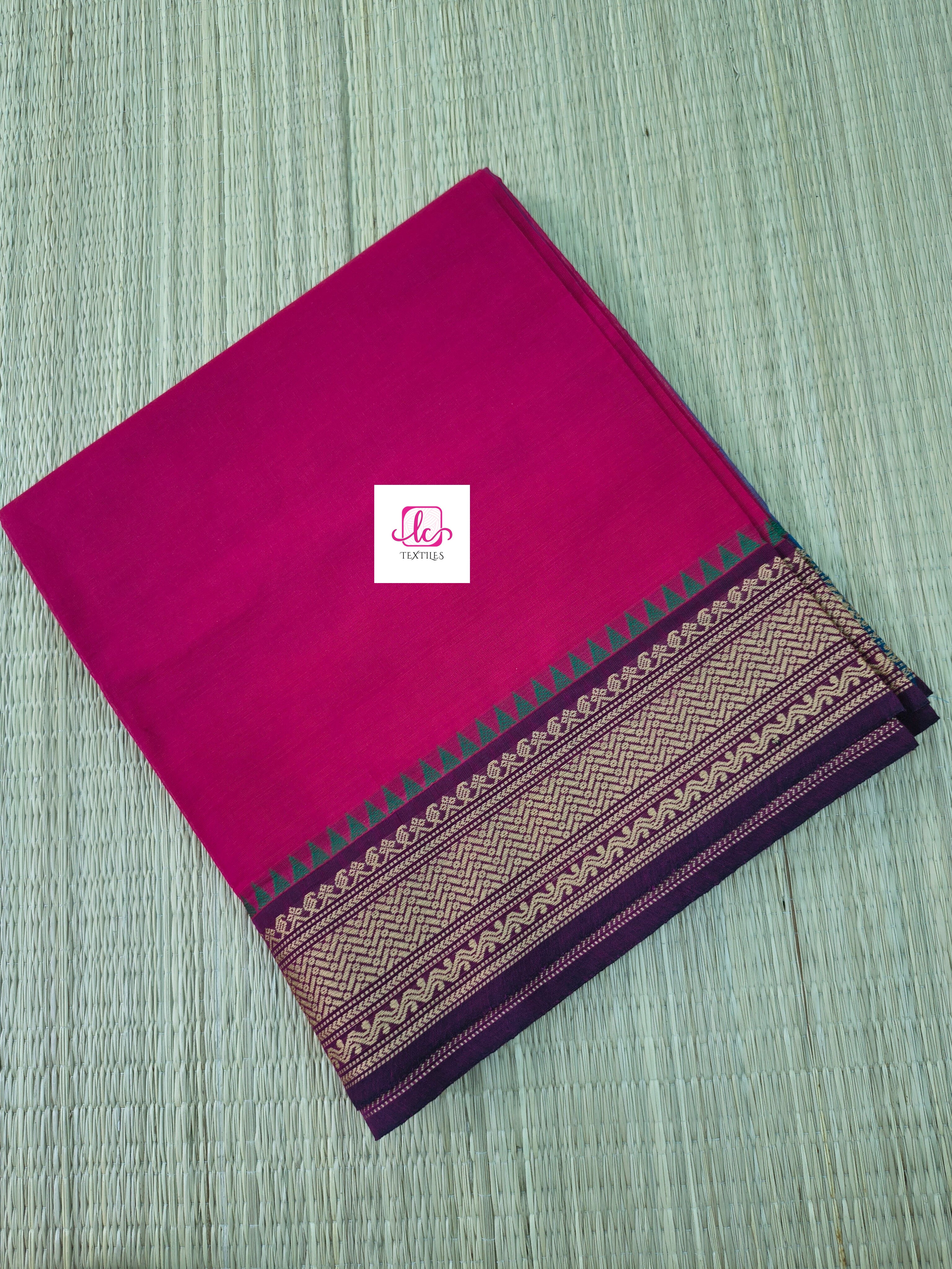Chettinad Cotton -Daily Wear - Redish pink - CDW145