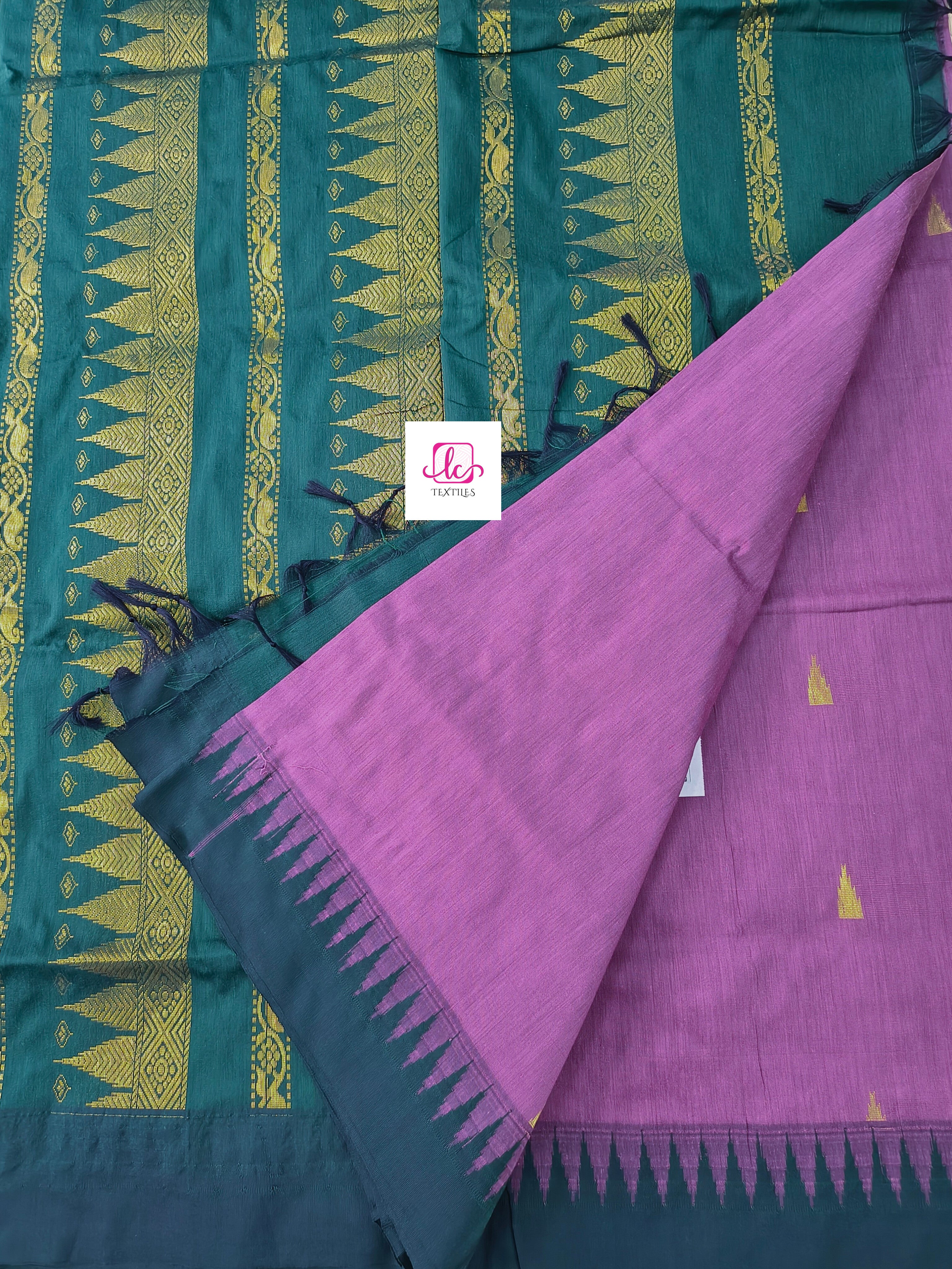 Kalyani cotton -Butta-pastel lavendar-KC02