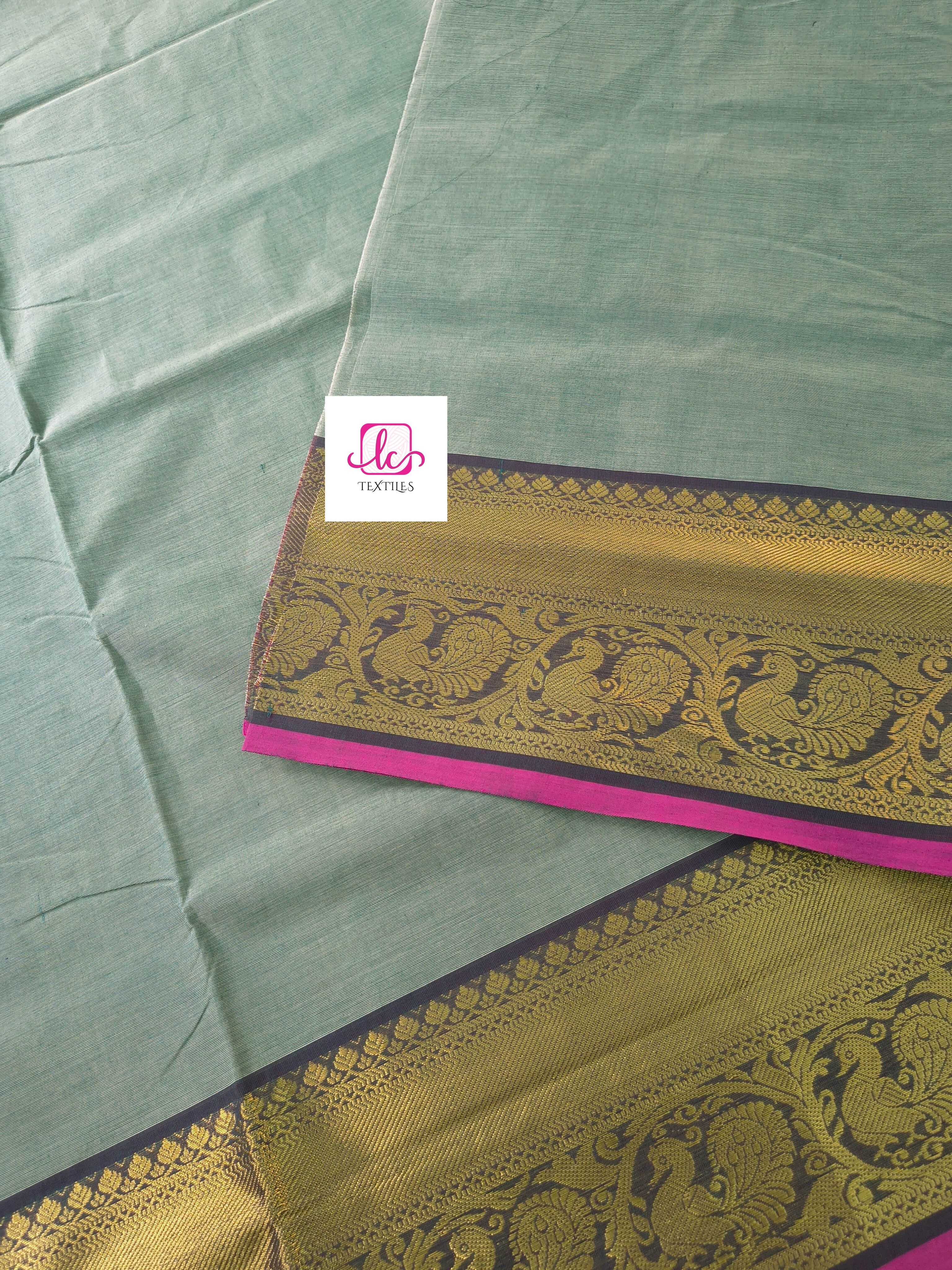 Kanchi Cotton - Festival Fusion -Pastal green- KCFP181