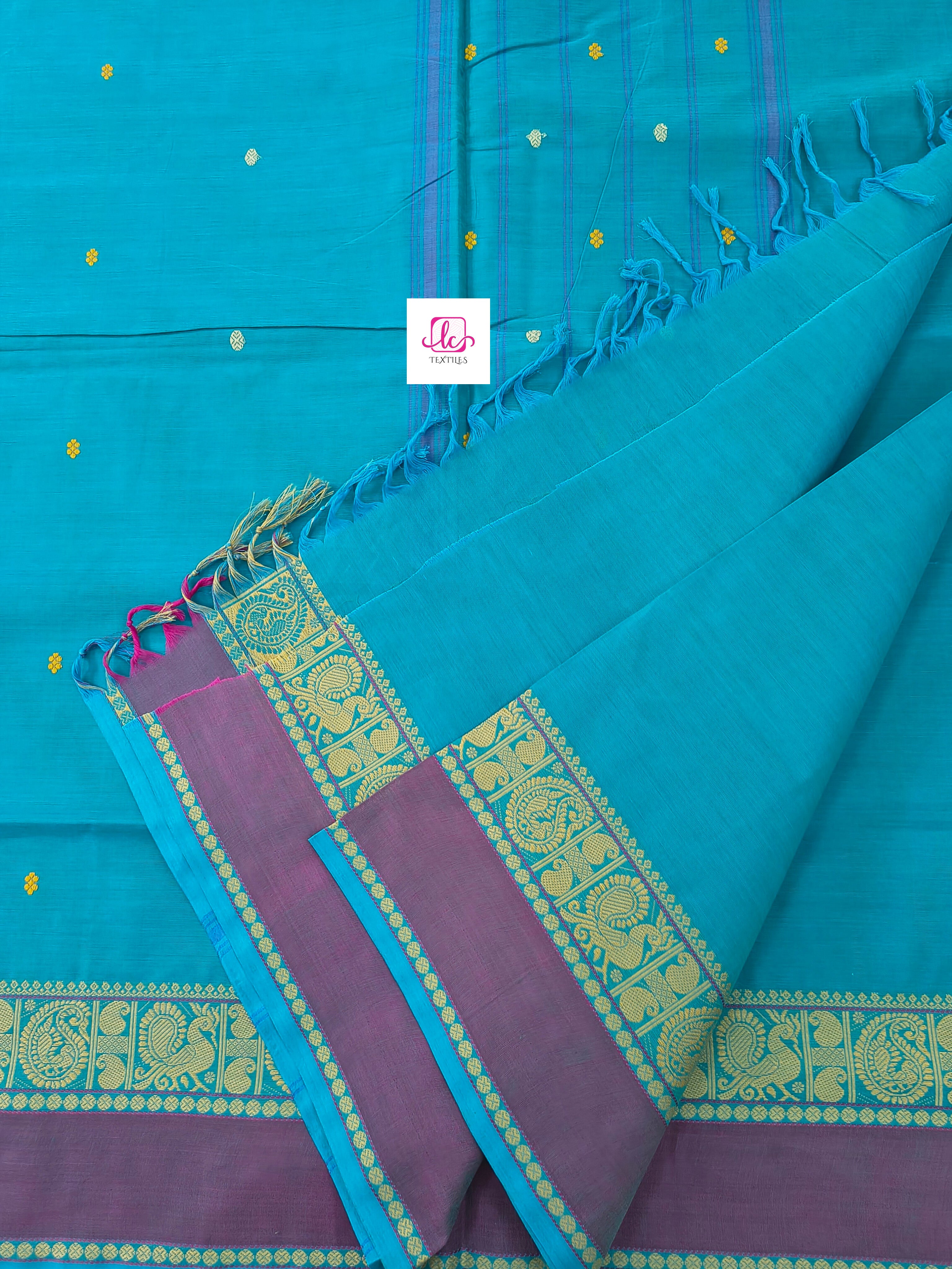 Chettinad Cotton -Office Wear- Sky blue- CCOW62