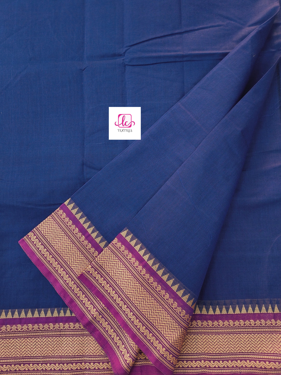 Madisar-chettinad cotton-Royal blue-msc01