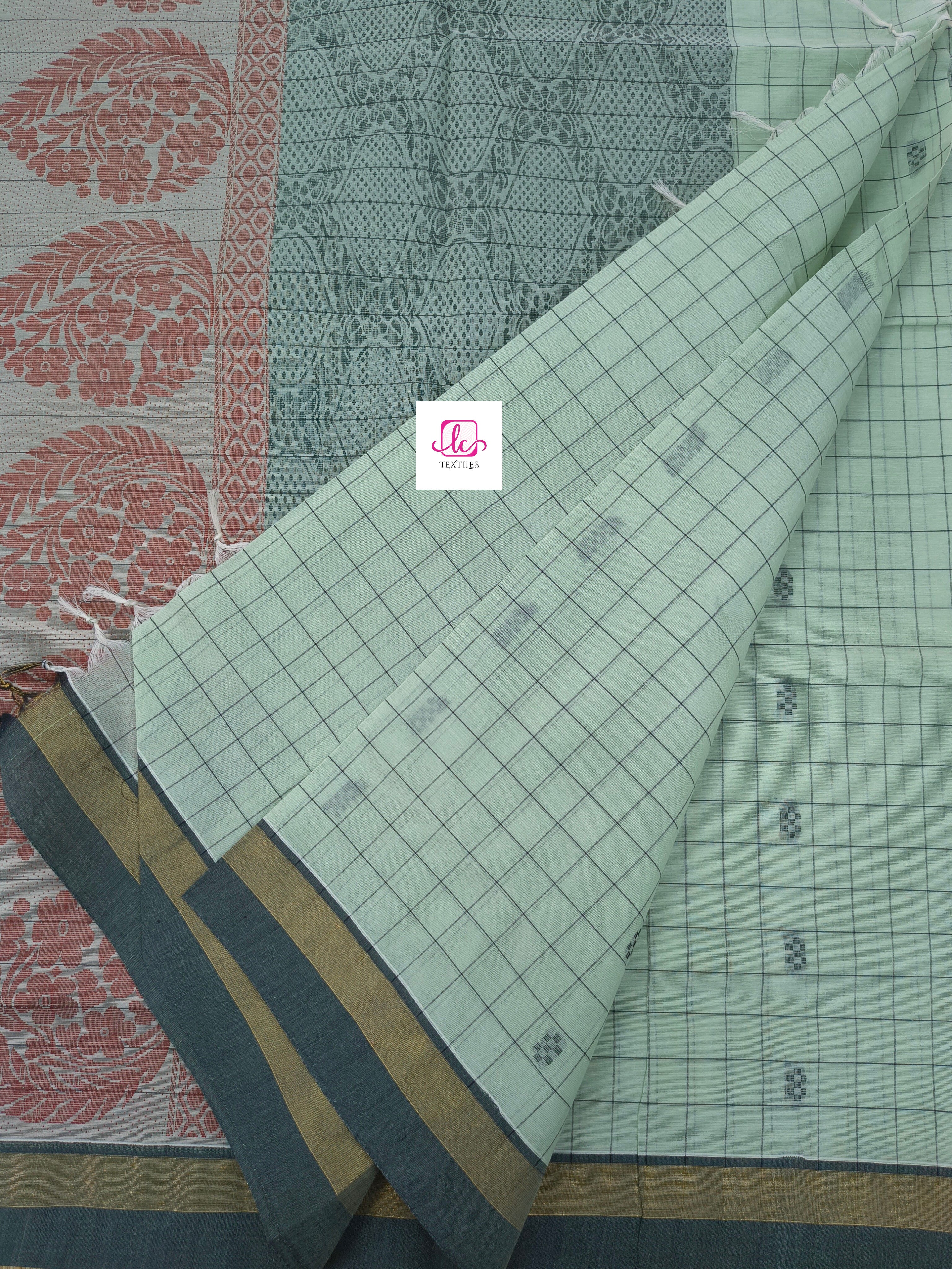 Negamam Cotton Sarees Pista