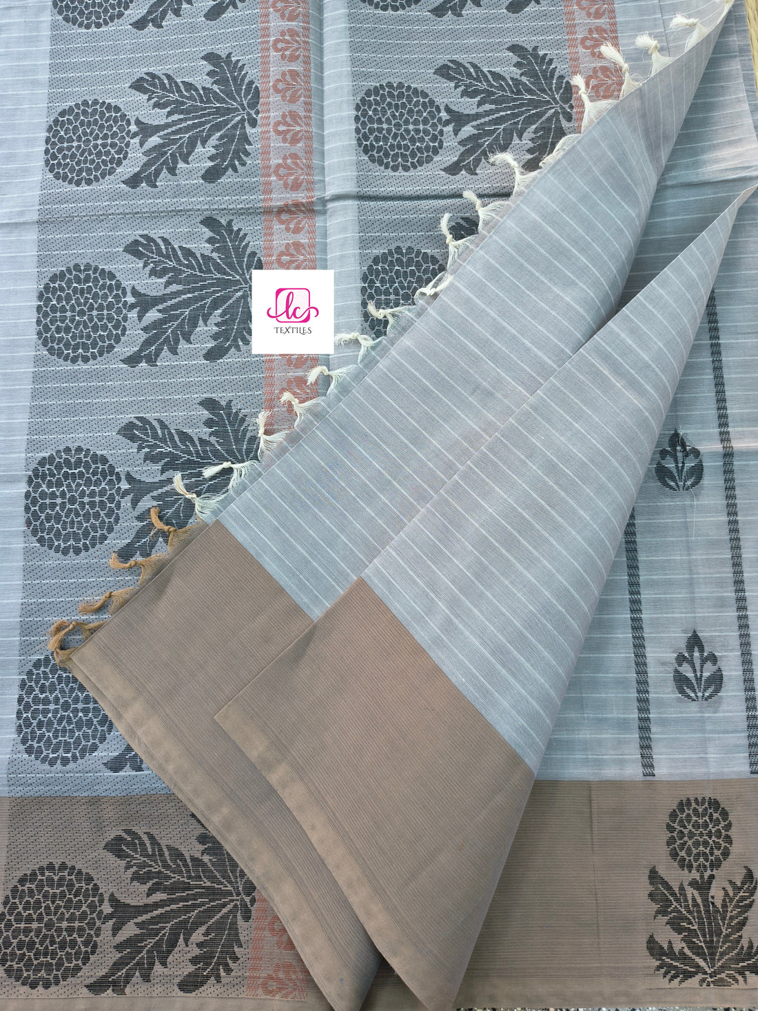 Negamam Cotton Saree -Pastal ice blue- NC74