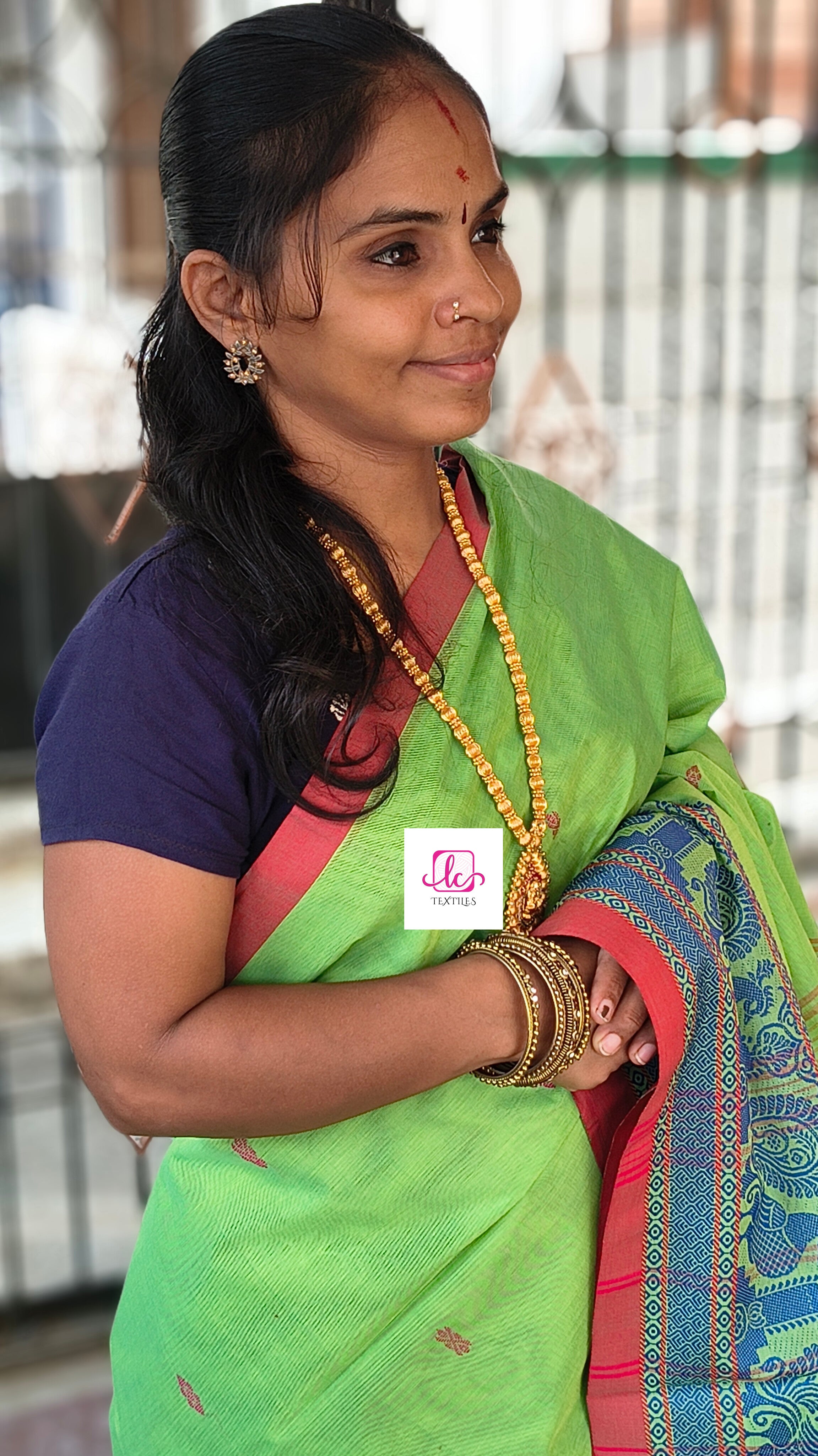 Chettinad Cotton - Office Wear -Fresh pista green- CCOW100