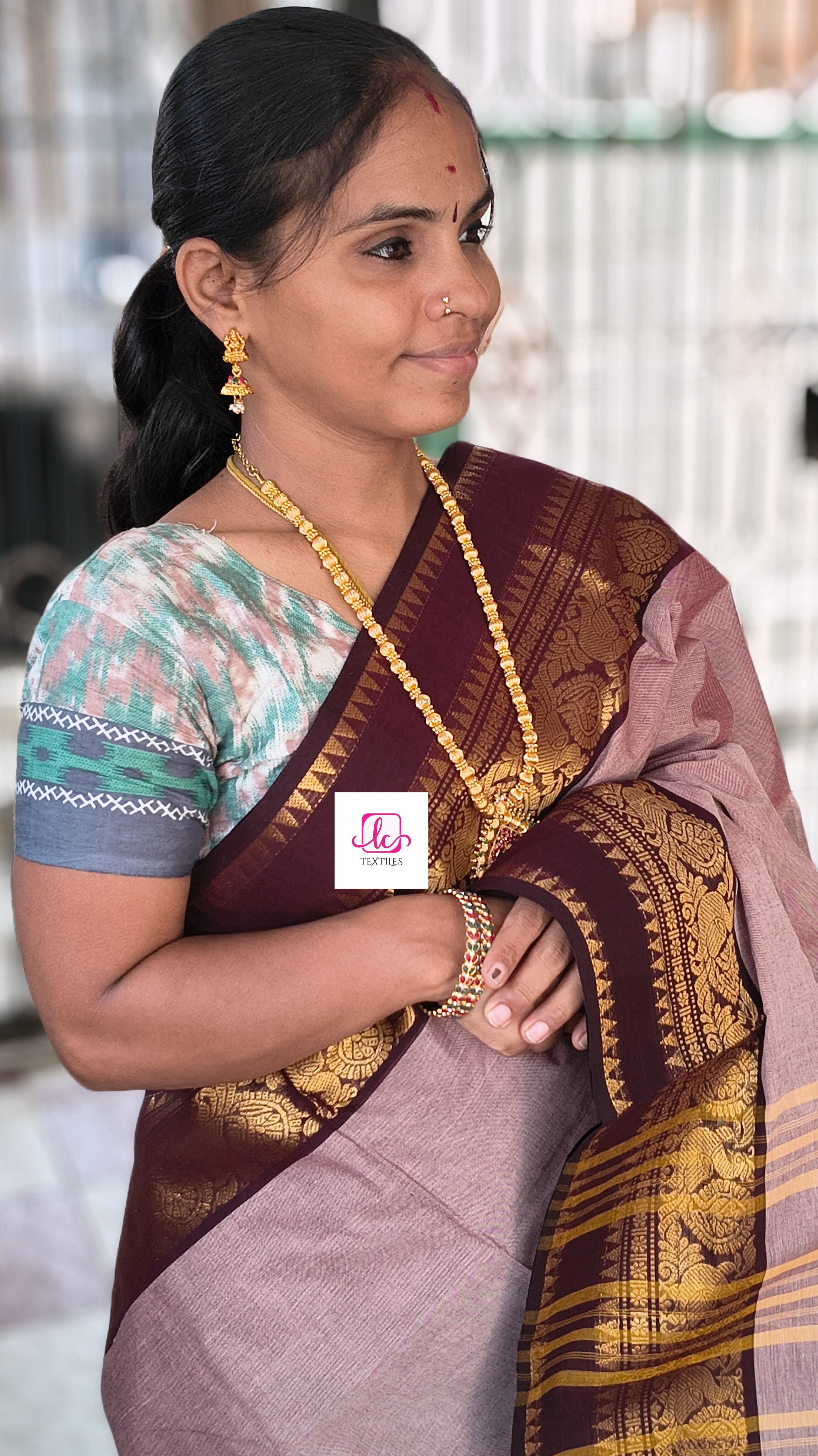 Kanchi Cotton - All Day Fusion -Pastal maroon- KCAF85