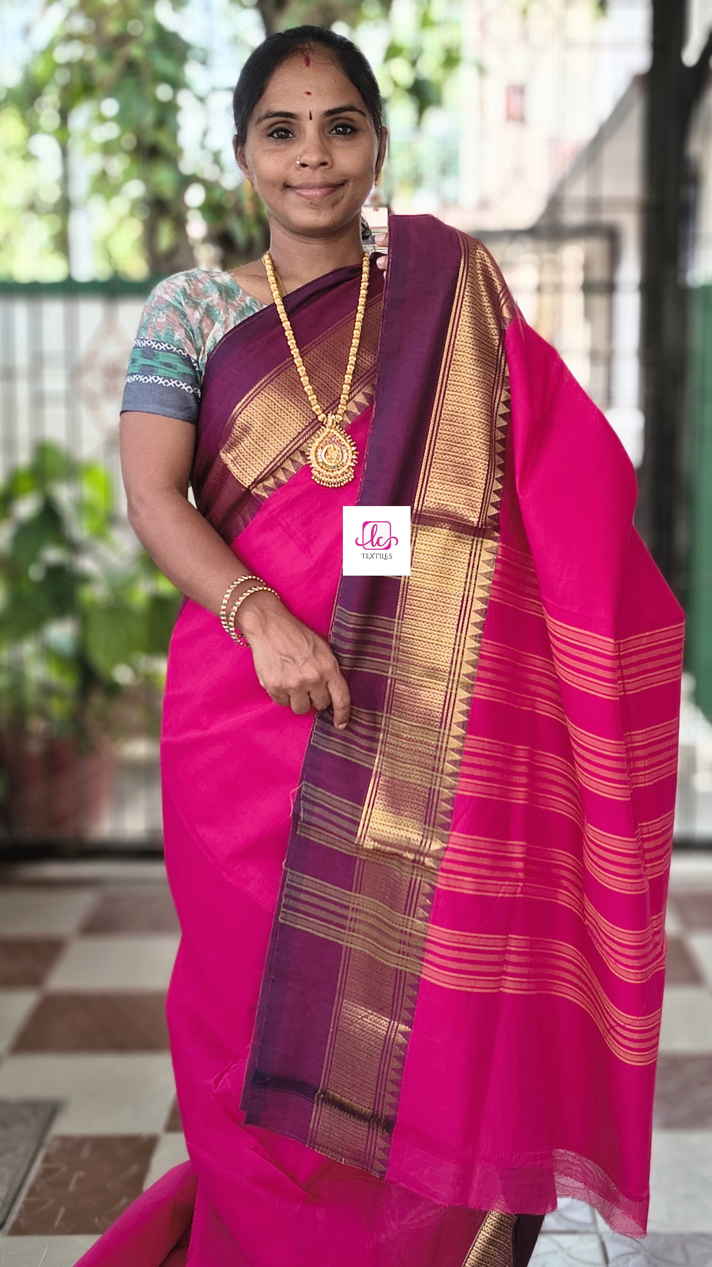 Kanchi Cotton -All day fusion -Pink- KCAF90