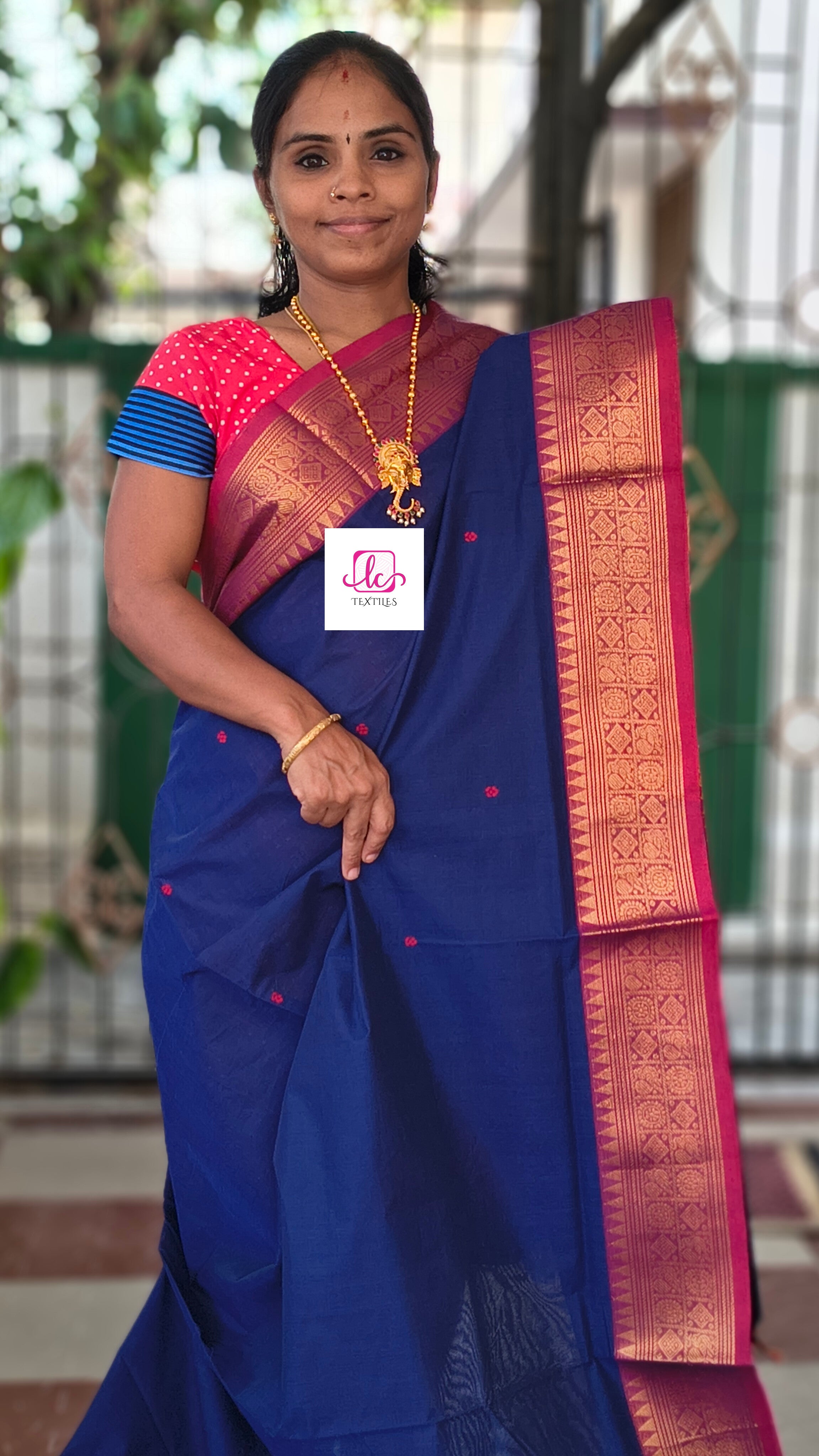 Kanchi Cotton - Festival Fusion -Royal blue- KCFB247