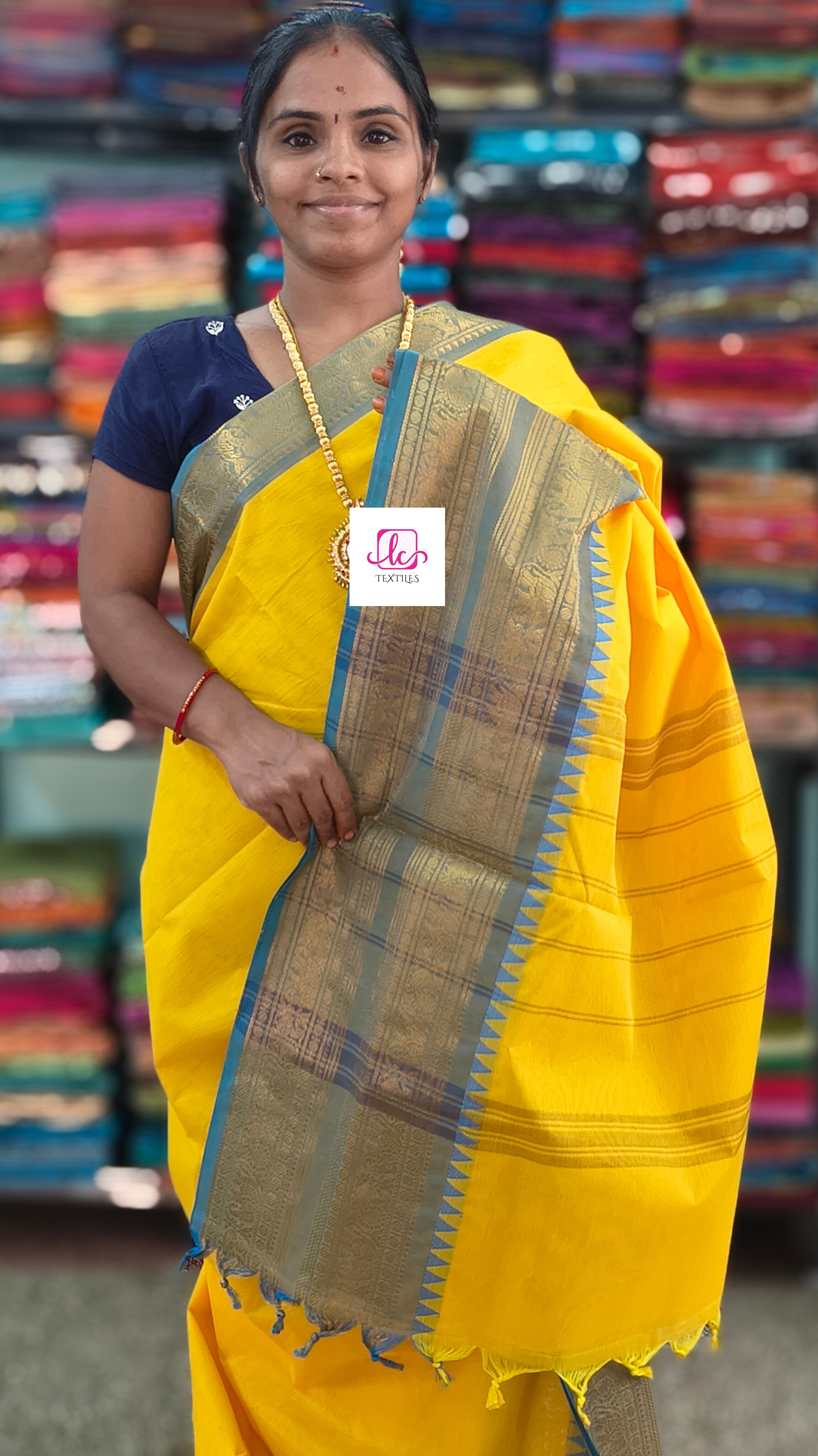 Kanchi Cotton - Festival Fusion -Yellow- KCFP253