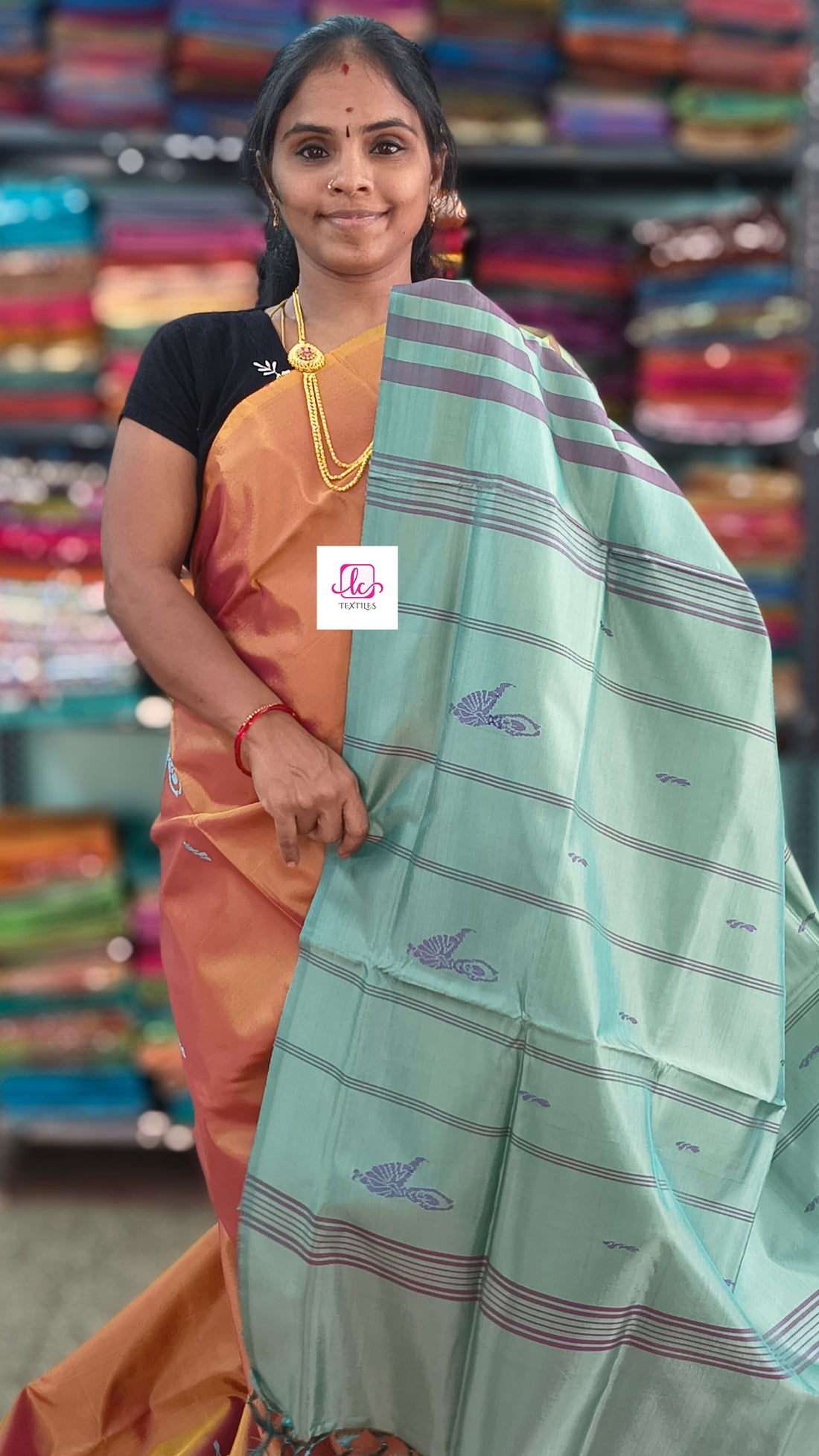 Banana pith silk saree -Honey-BPS25