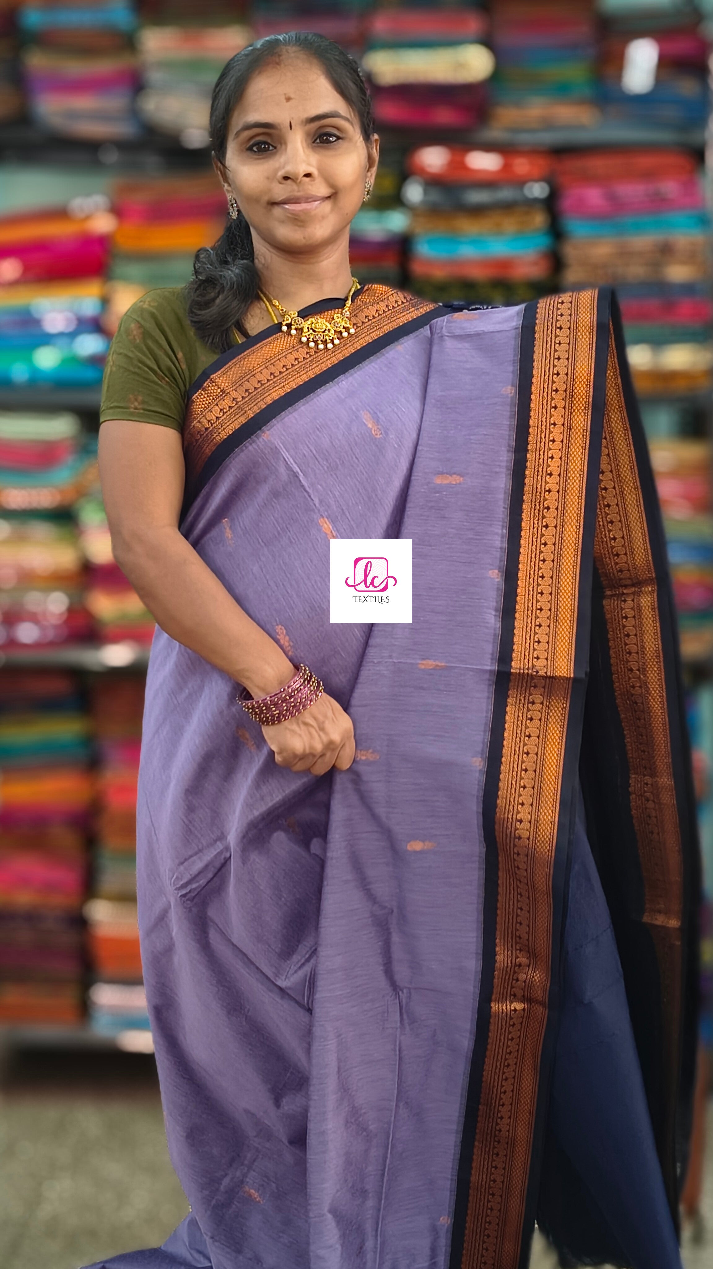 Kalyani cotton Butta Lavender