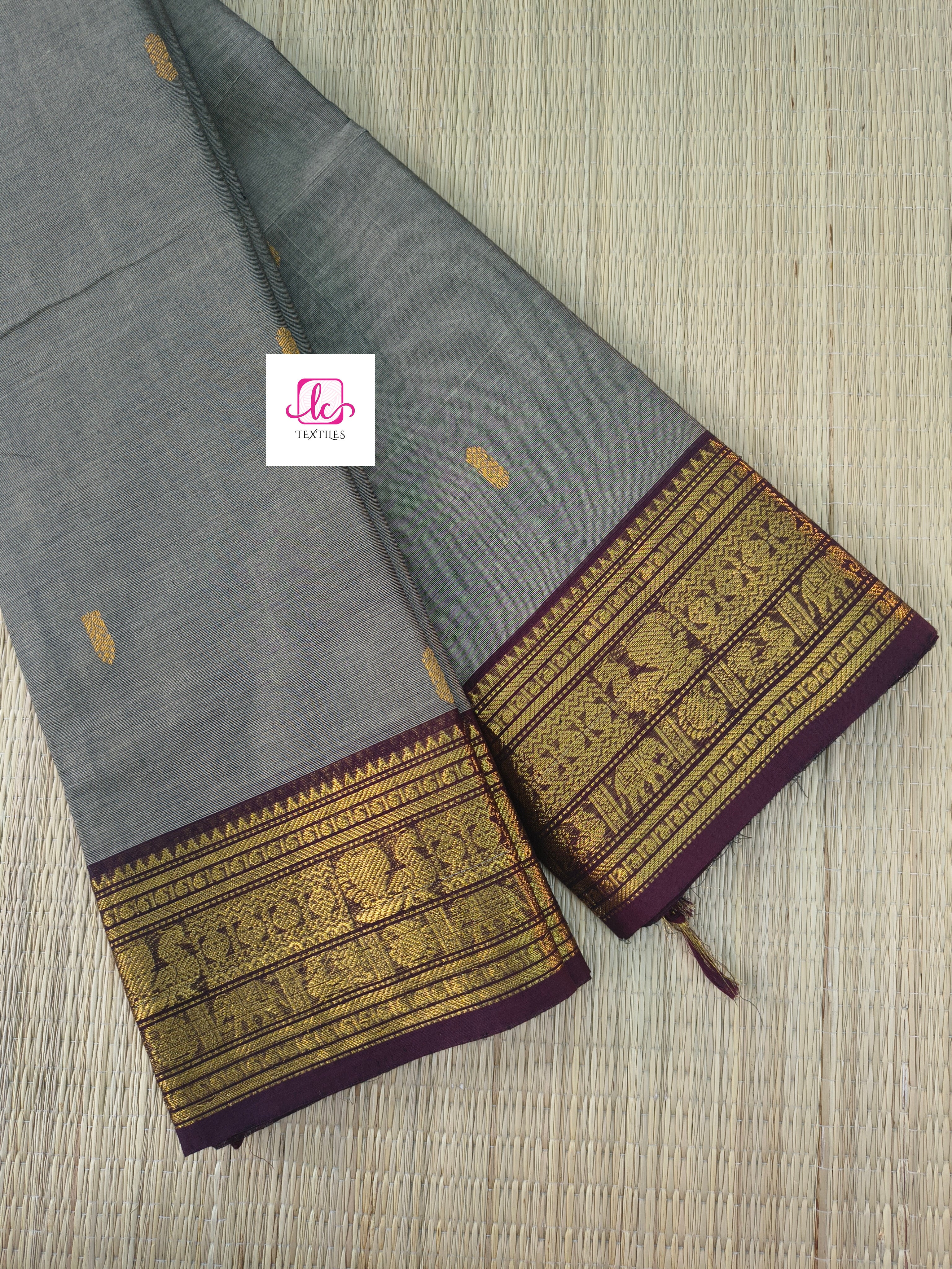Kanchi Cotton Festival Fusion Silver grey